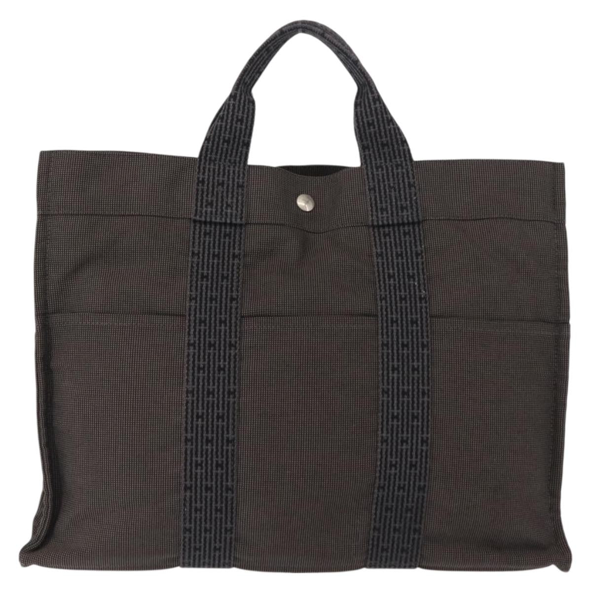 Hermes Fourre-Tout Herline Fourre-Tout Herline Gray Canvas Tote Bag Bag (Pre-Owned)