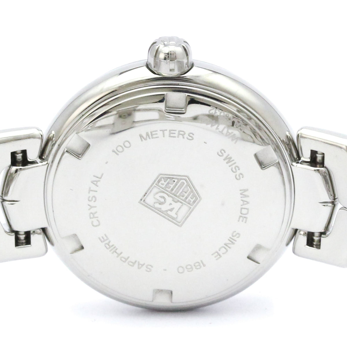 Tag Heuer Link Quartz Stainless Steel With Diamond Bezel And Markers Watch (Pre-Owned)