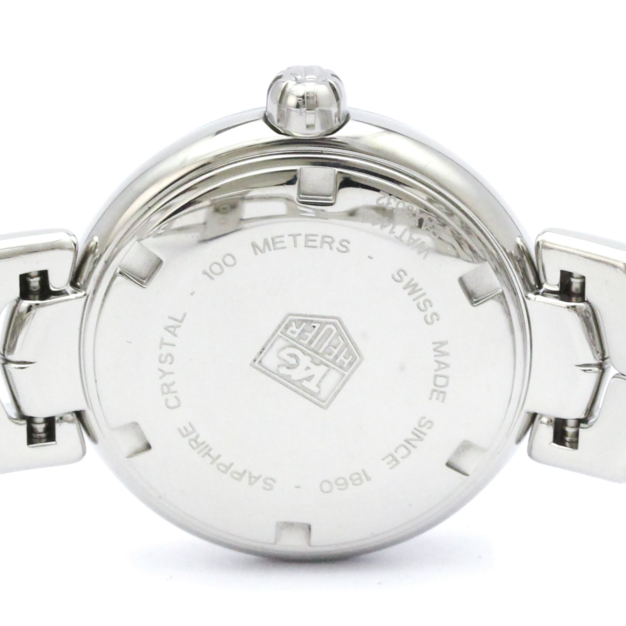 Tag Heuer Link Quartz Stainless Steel With Diamond Bezel And Markers Watch (Pre-Owned)
