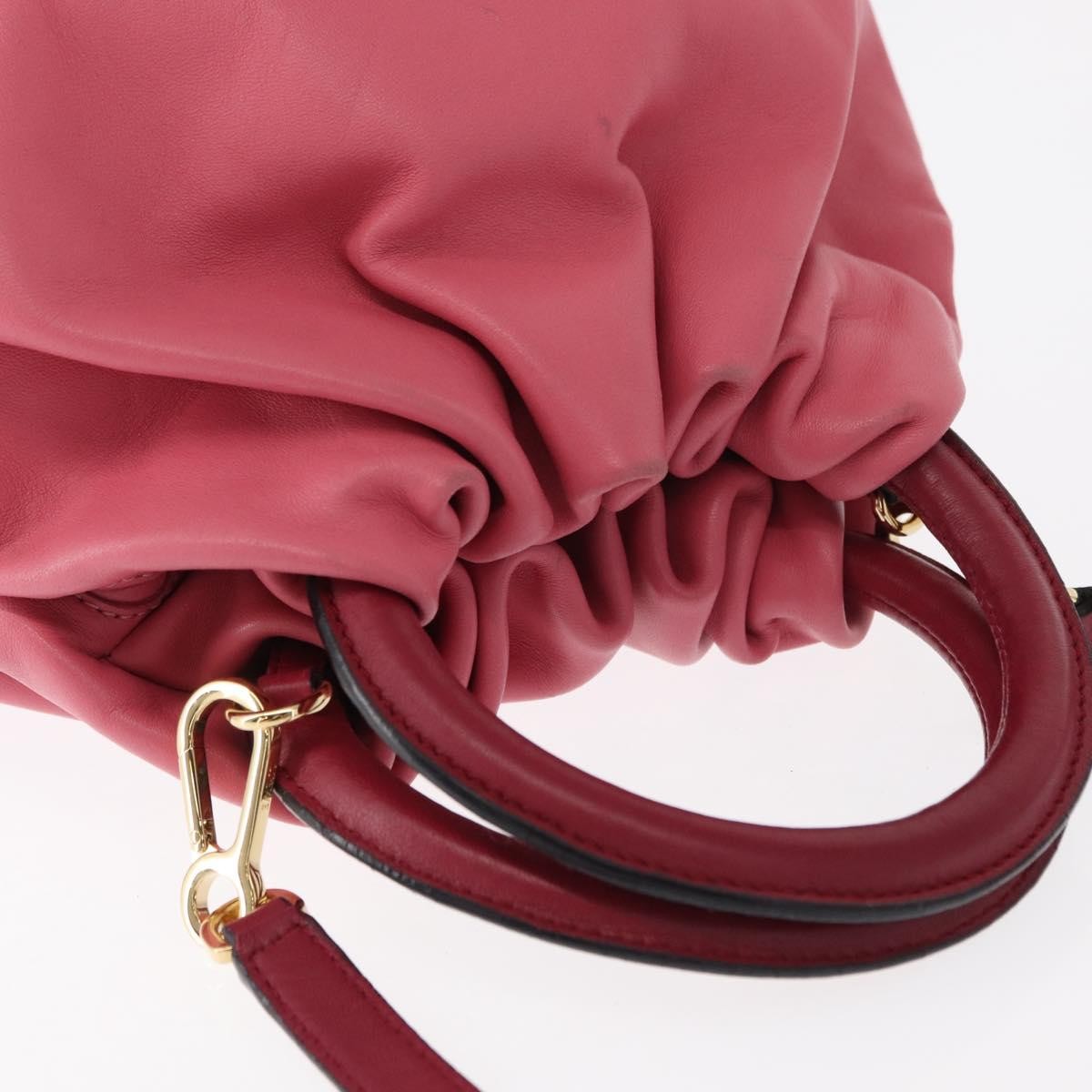 Loewe Bounce Lambskin Pink Leather Handbag (Pre-Owned)