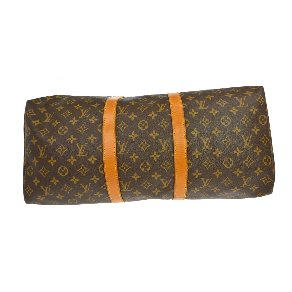 Louis Vuitton Keepall Monogram Brown Canvas Travel Bag Bag (Pre-Owned)