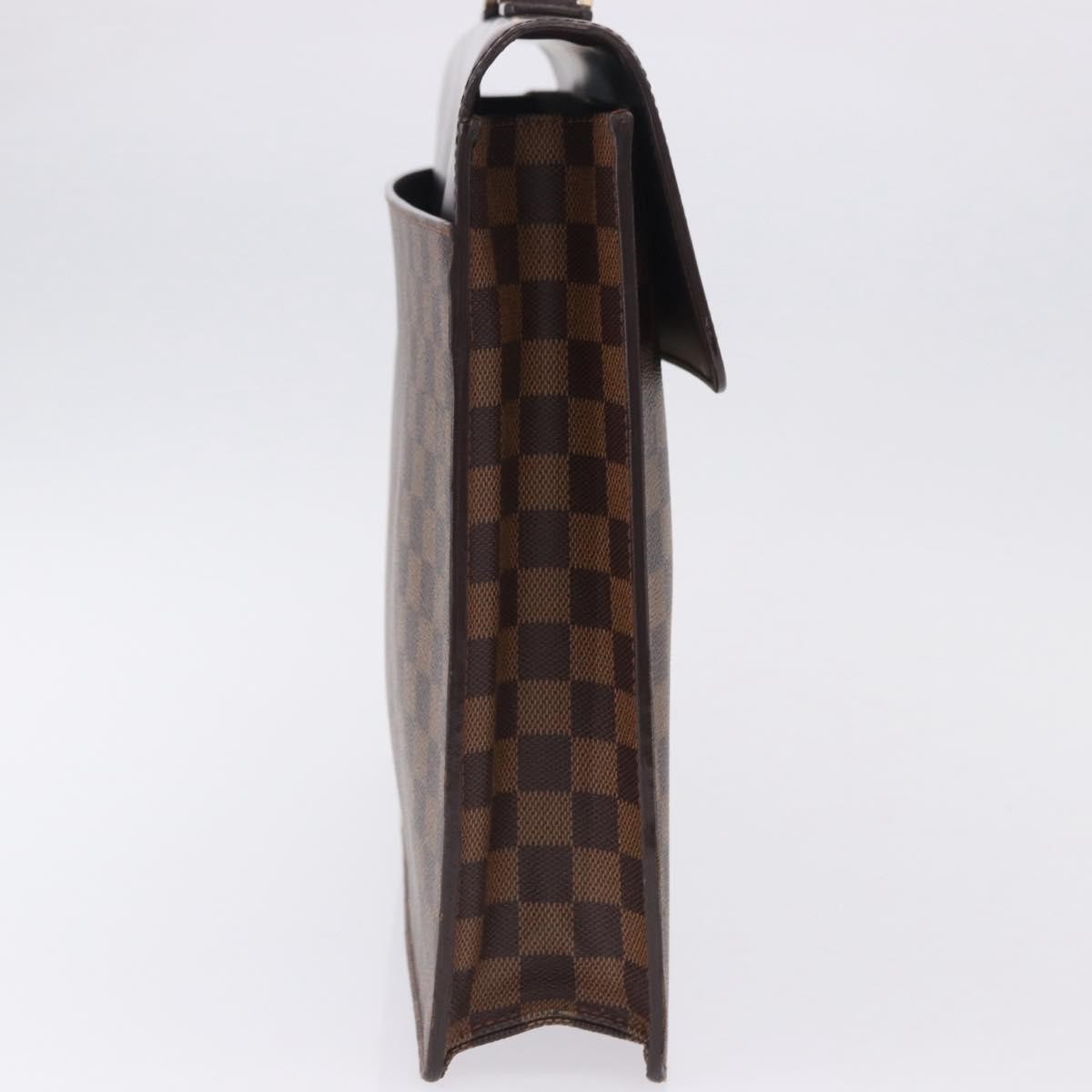 Louis Vuitton Altona Damier Ebene Brown Canvas Briefcase Bag (Pre-Owned)