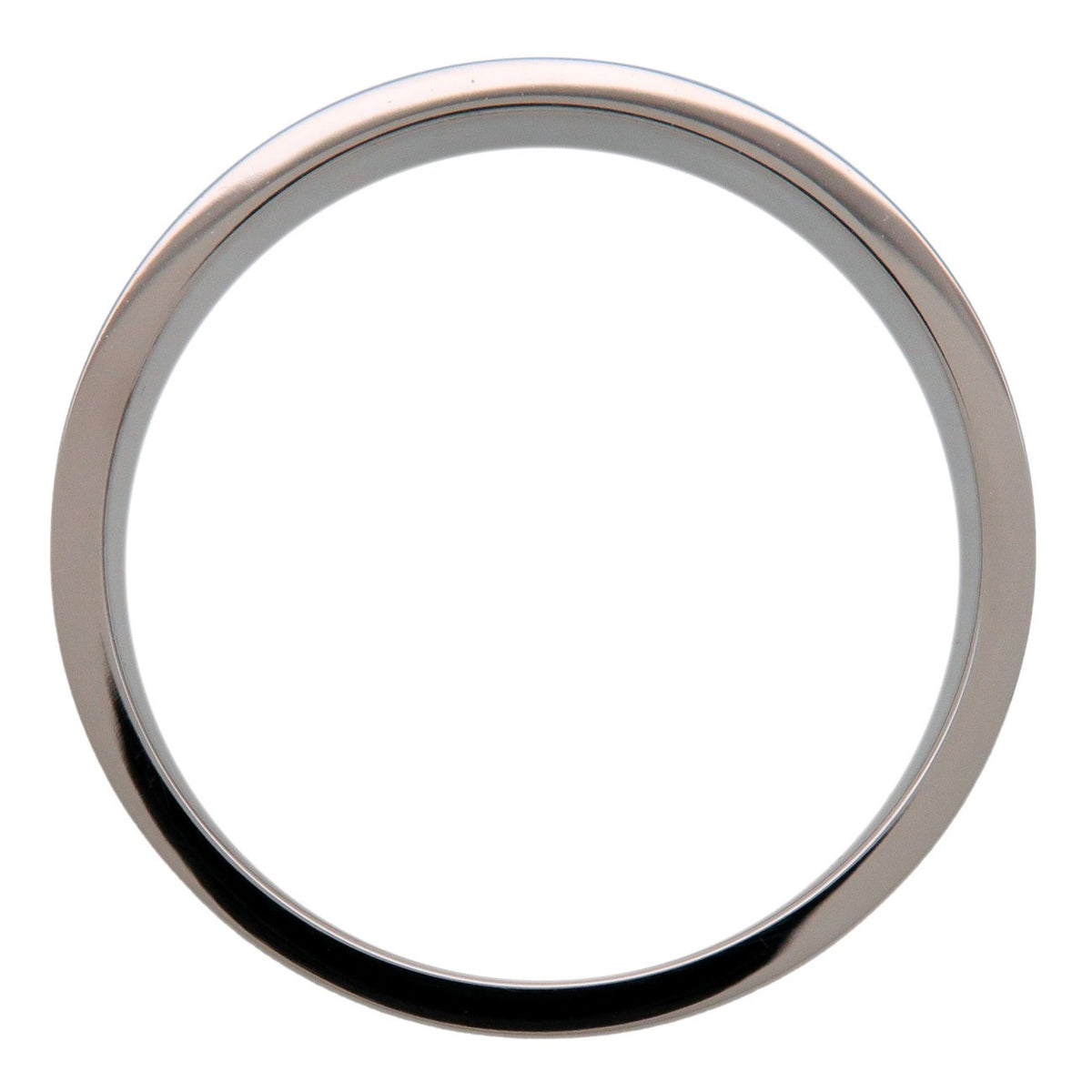 Cartier Love Band 18K White Gold Silver White_Gold Ring Jewelry (Pre-Owned)