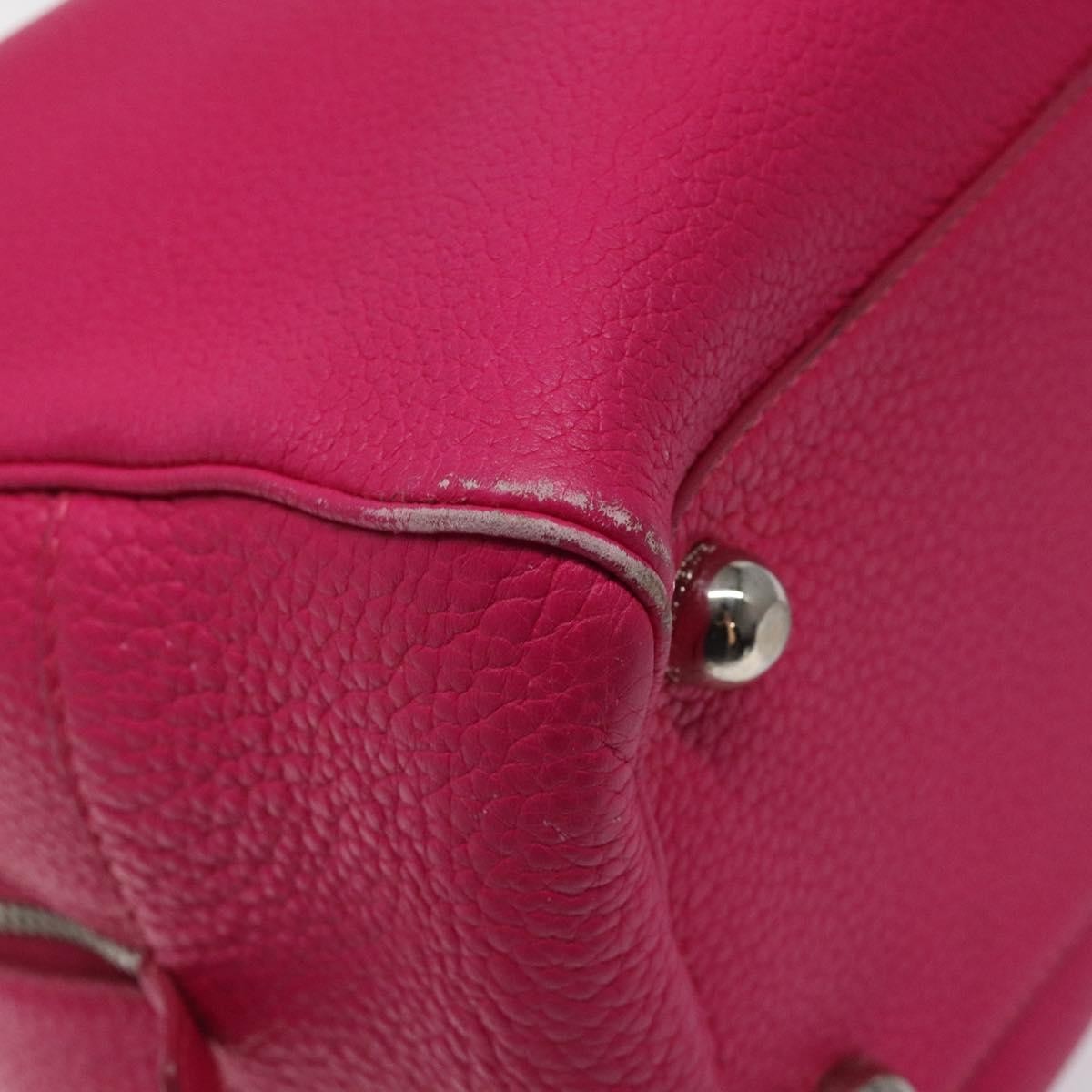 Loewe Vintage Anagram Leather Pink Leather Handbag (Pre-Owned)