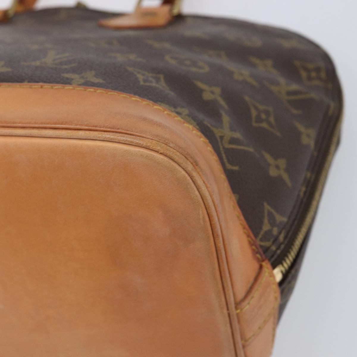 Louis Vuitton Alma Monogram Canvas Brown Canvas Handbag (Pre-Owned)