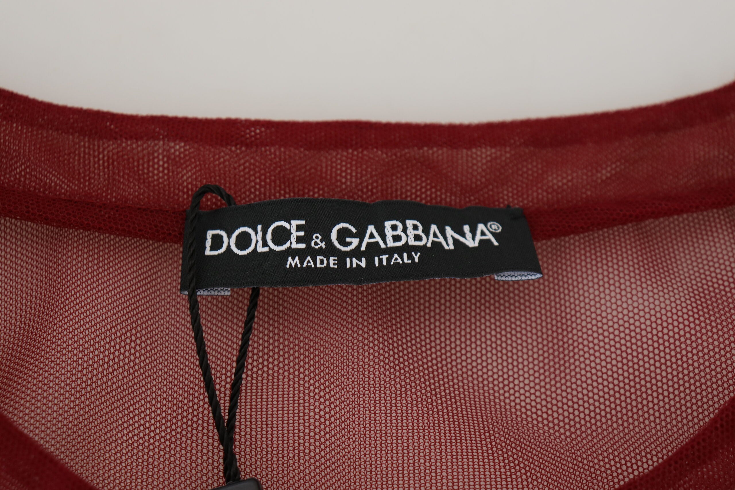 Dolce & Gabbana Maroon Nylon Two Layer Shift Mini Women's Dress