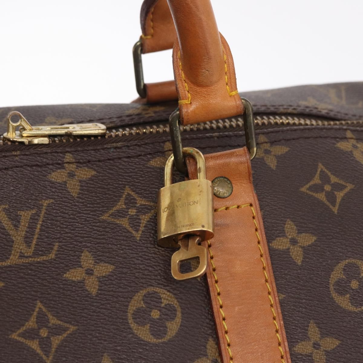 Louis Vuitton Keepall Monogram Canvas Brown Canvas Travel Bag Bag (Pre-Owned)