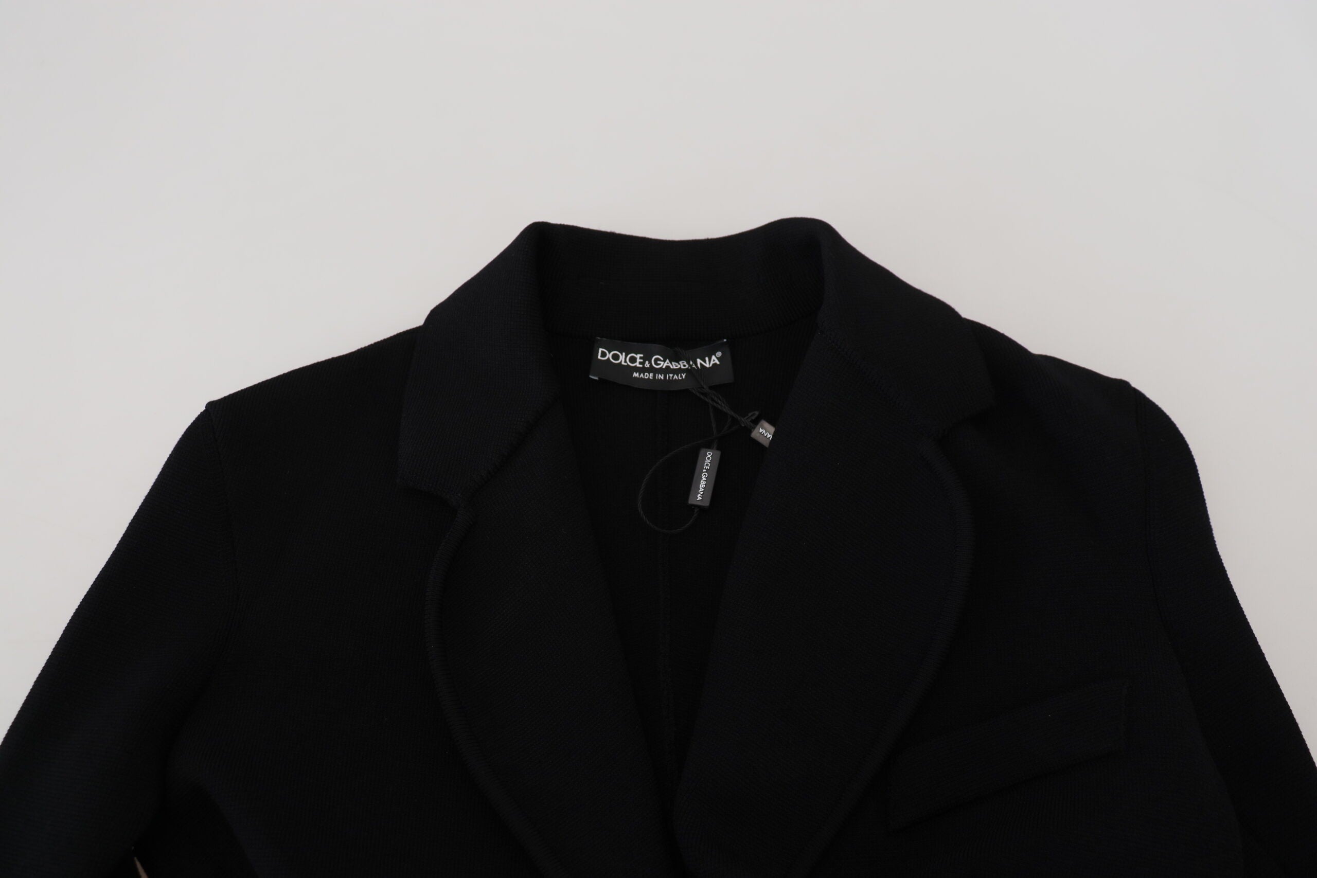 Dolce & Gabbana Black Button Cardigan Blazer Viscose Women's Jacket