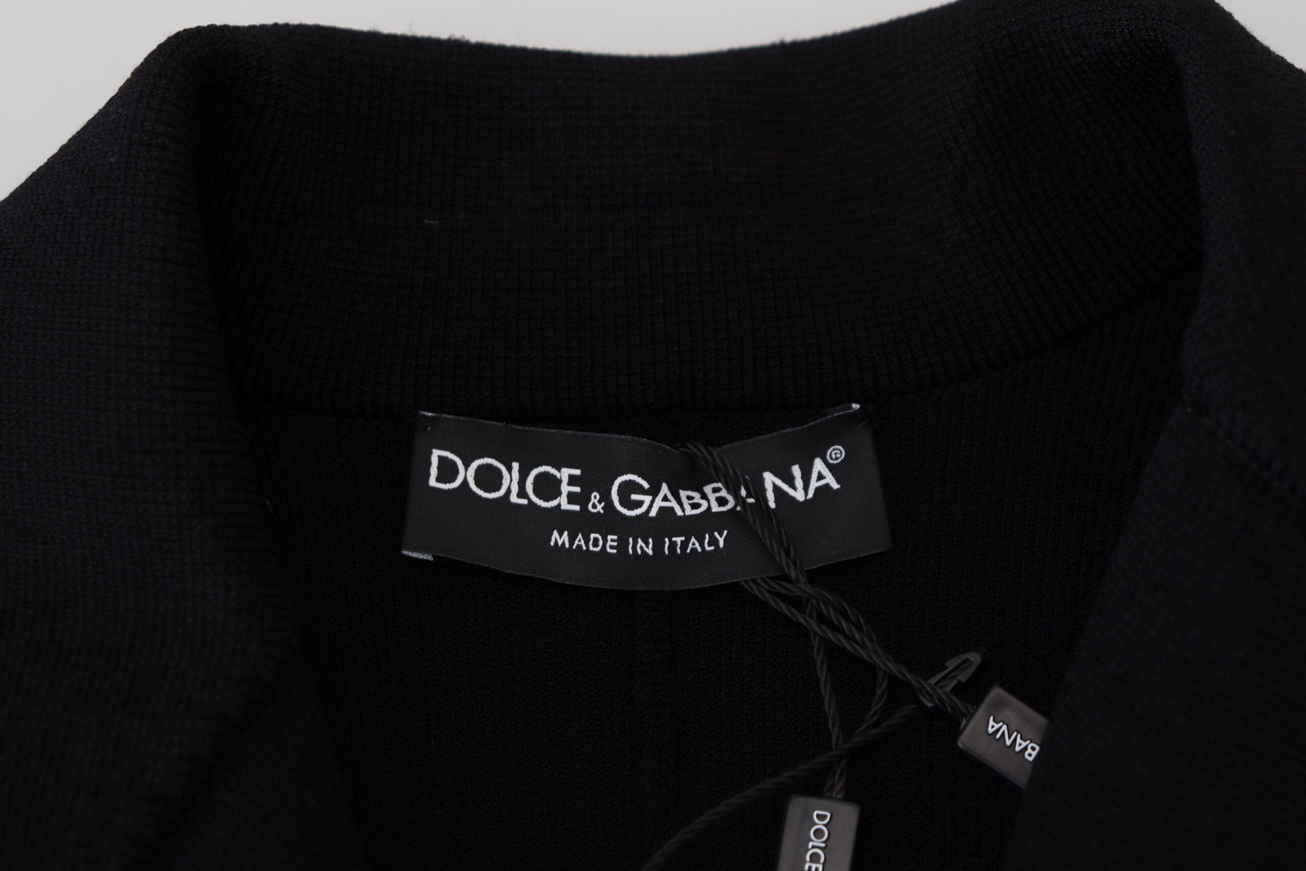 Dolce & Gabbana Black Button Cardigan Blazer Viscose Women's Jacket