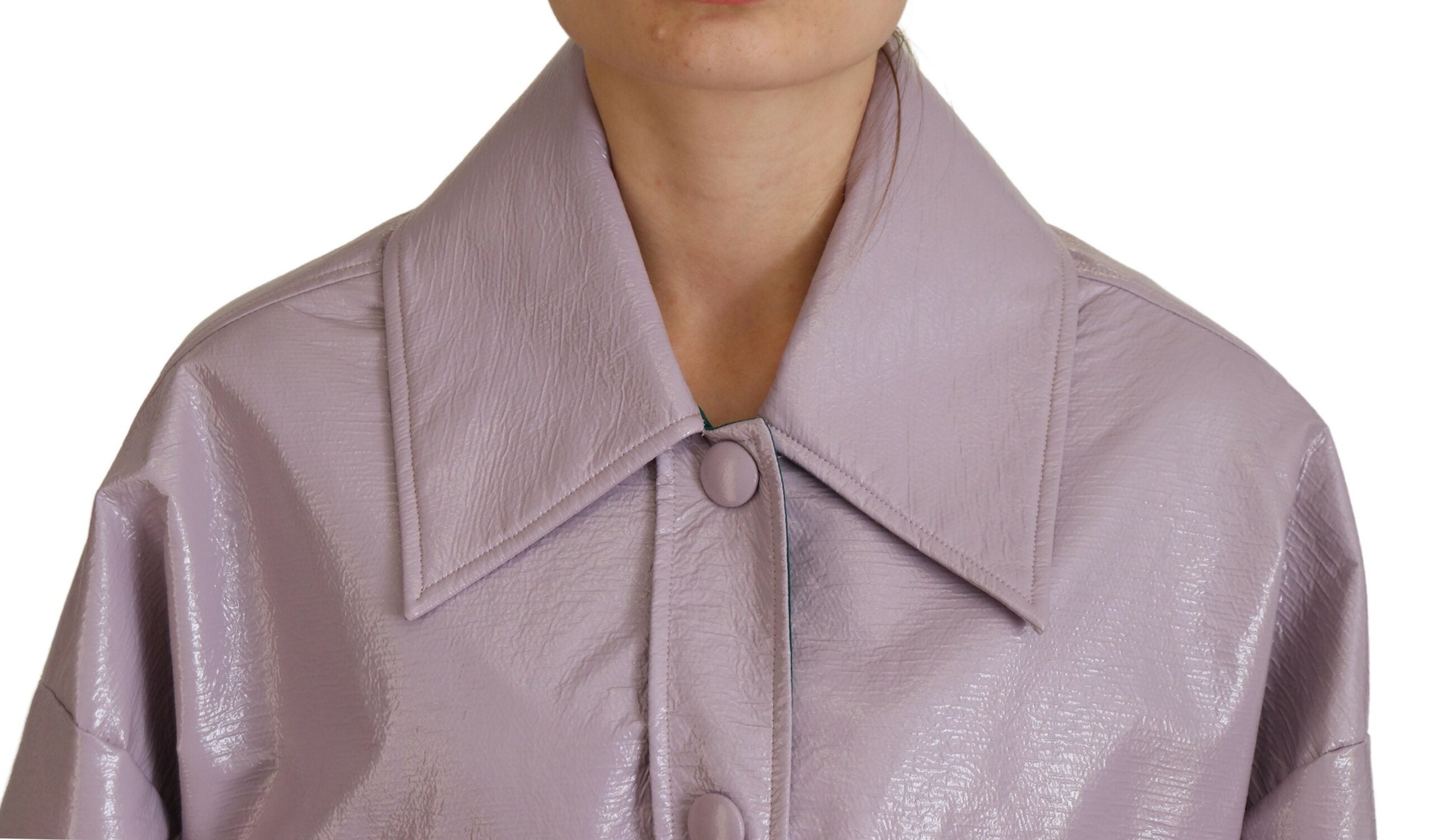 Dolce & Gabbana Chic Purple Cropped Jacket - A Style Women's Statement