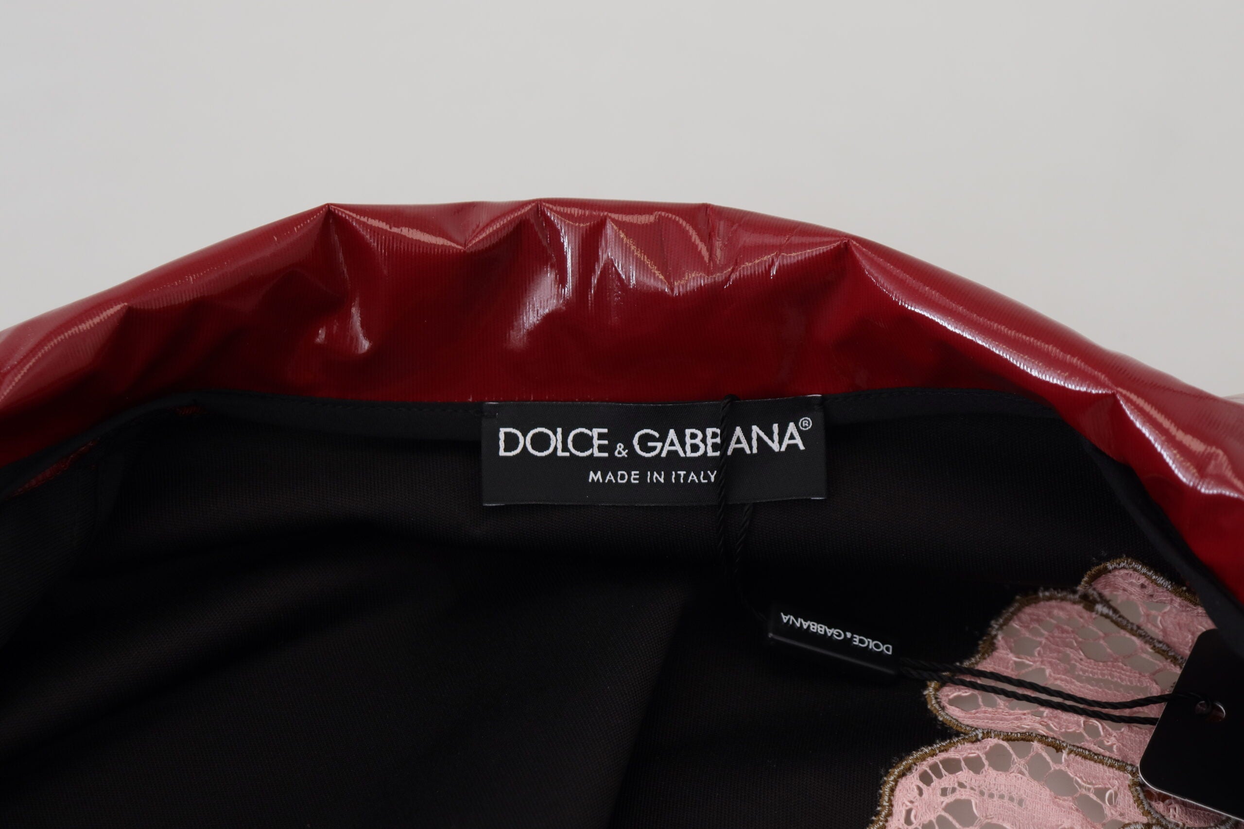 Dolce & Gabbana Maroon Floral Full Zip Polyester Women Women's Jacket