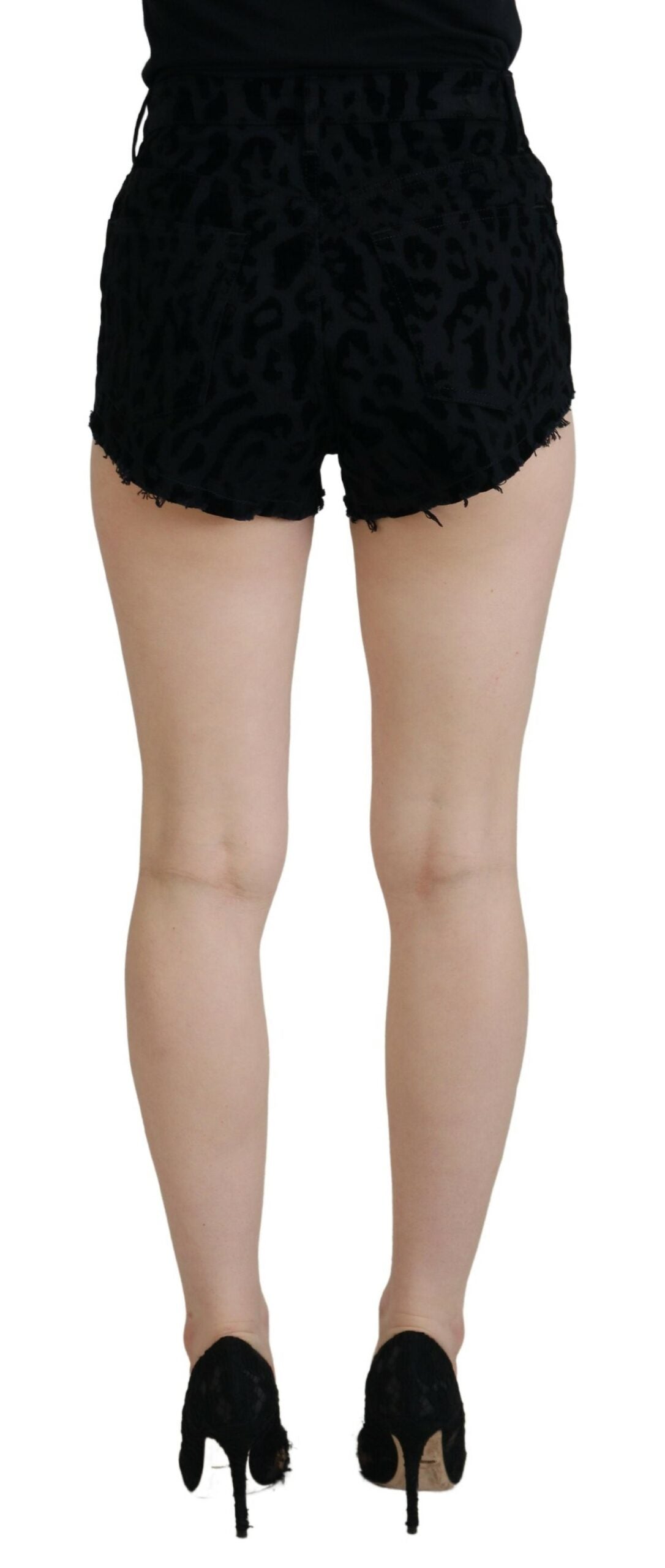 Dolce & Gabbana Elegant High Waist Denim Hot Pants Women's Shorts