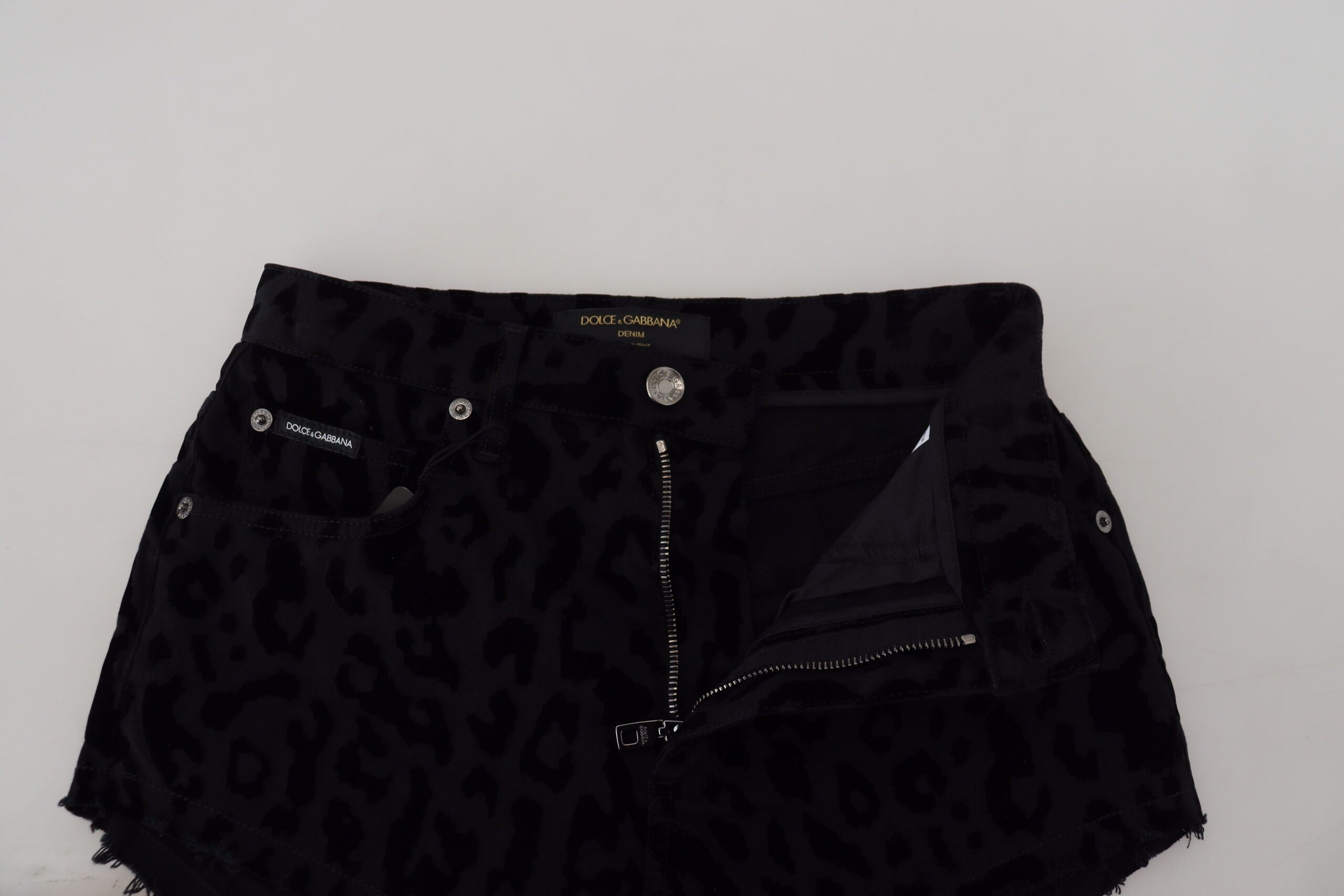 Dolce & Gabbana Elegant High Waist Denim Hot Pants Women's Shorts