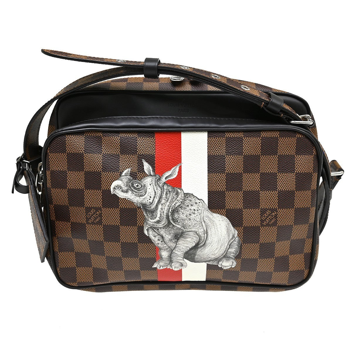 Louis Vuitton Nil Messenger Limited Edition Chapman Savane Damier Brown Canvas Handbag (Pre-Owned)