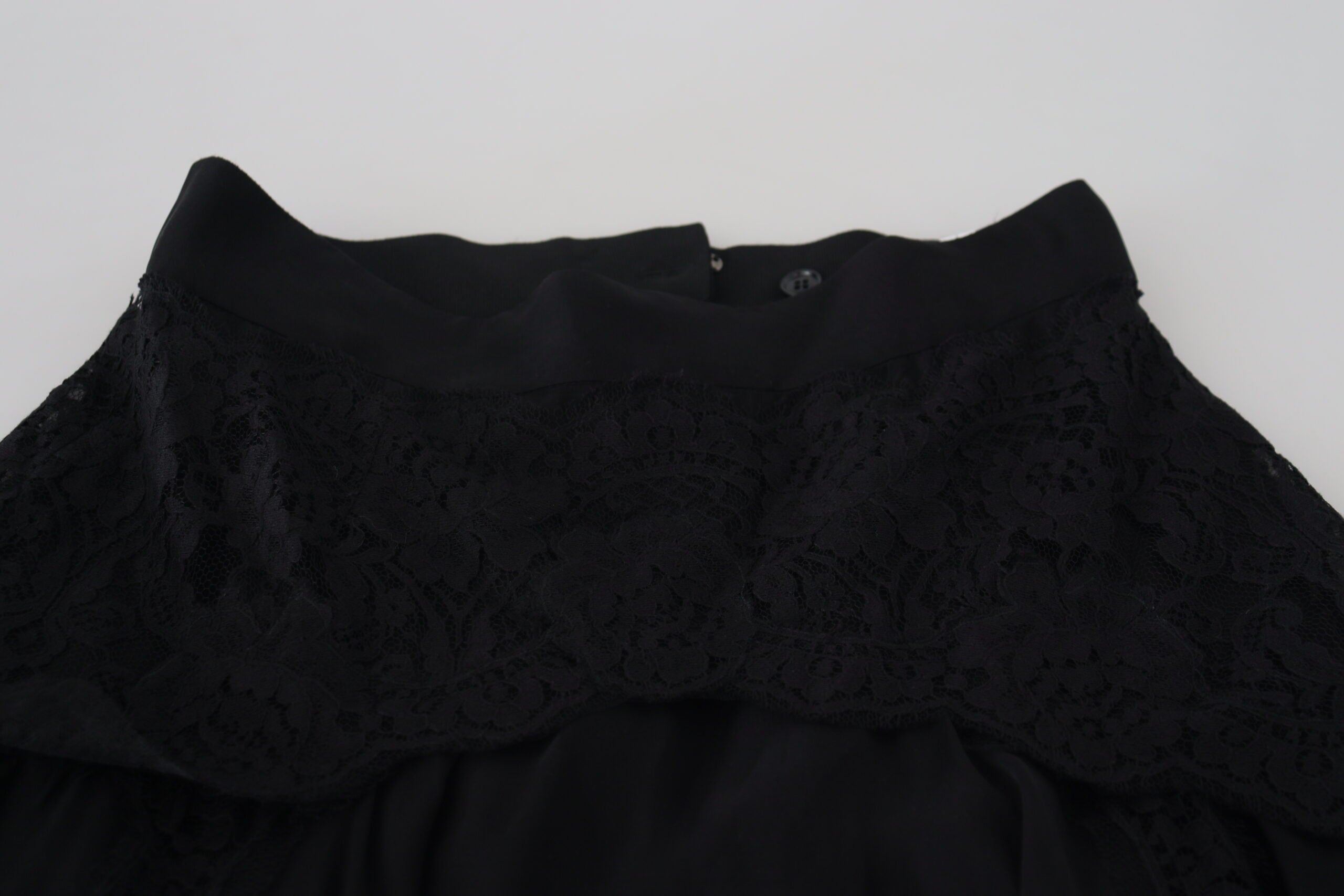Dolce & Gabbana Elegant High-Waist Midi Silk-Blend Women's Skirt