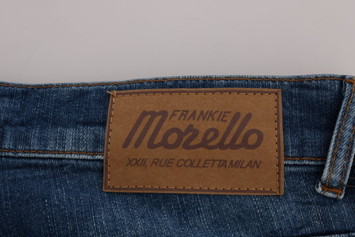 Frankie Morello Chic Slim Fit Blue Wash Men's Jeans