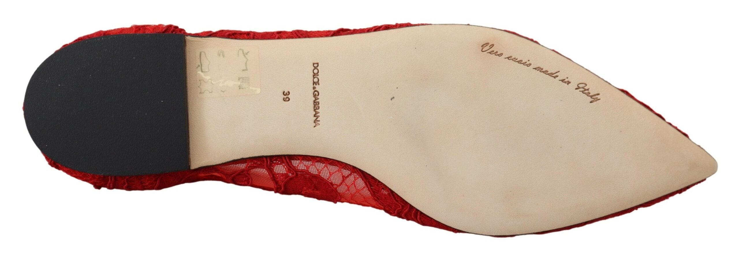 Dolce & Gabbana Red Taormina Crystals Loafers Flats Women's Shoes