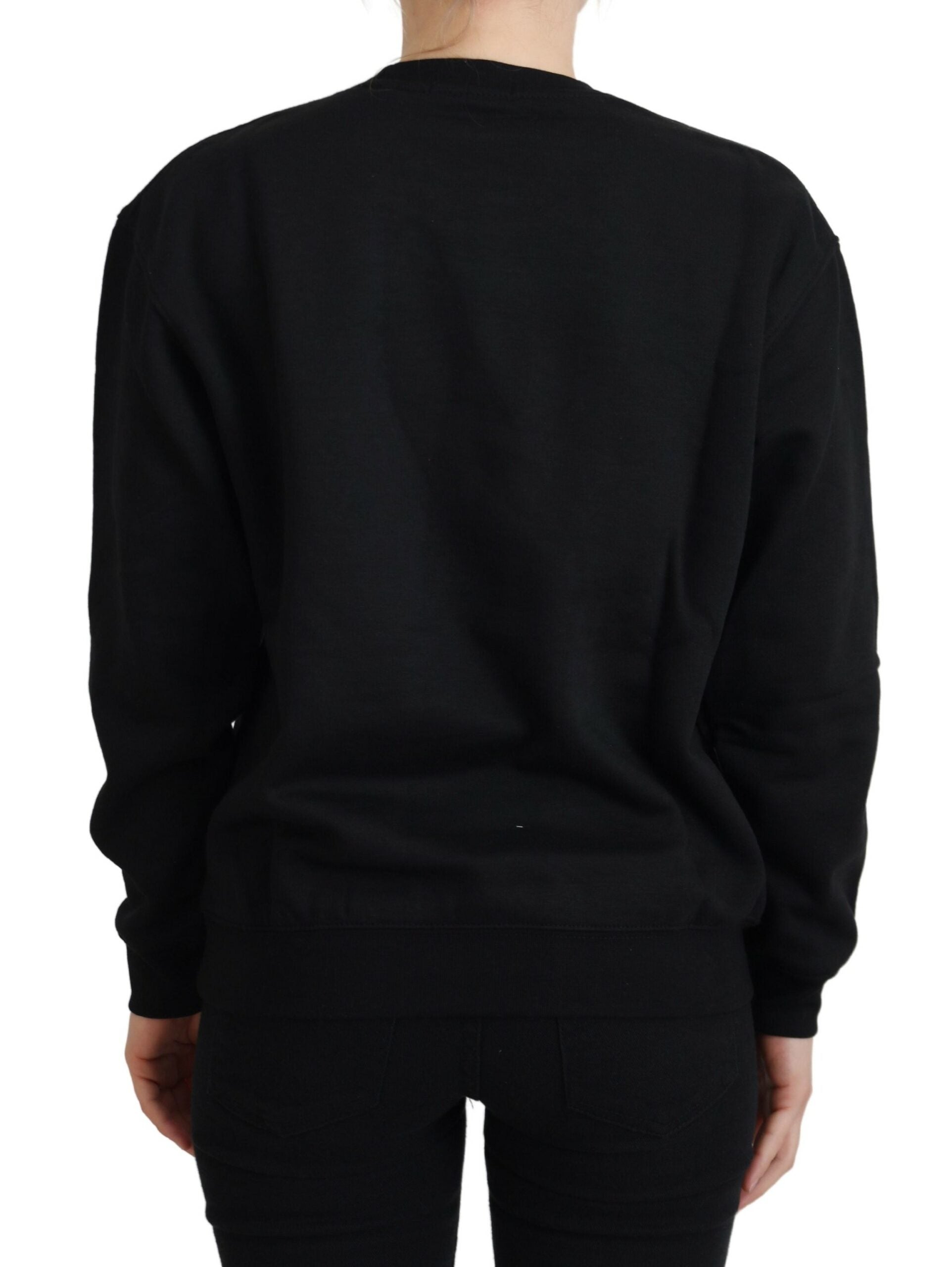Philippe Model Black Printed Long Sleeves Pullover Women's Sweater