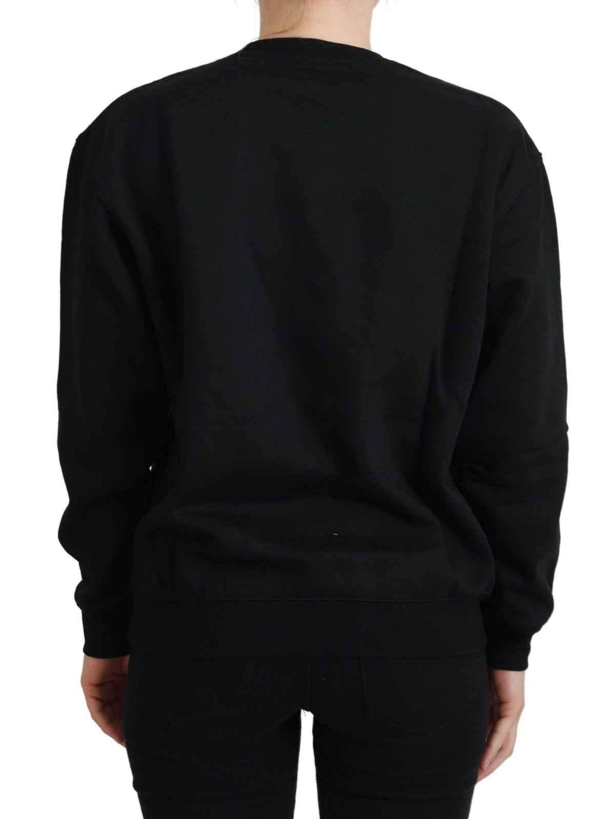 Philippe Model Black Printed Long Sleeves Pullover Women's Sweater