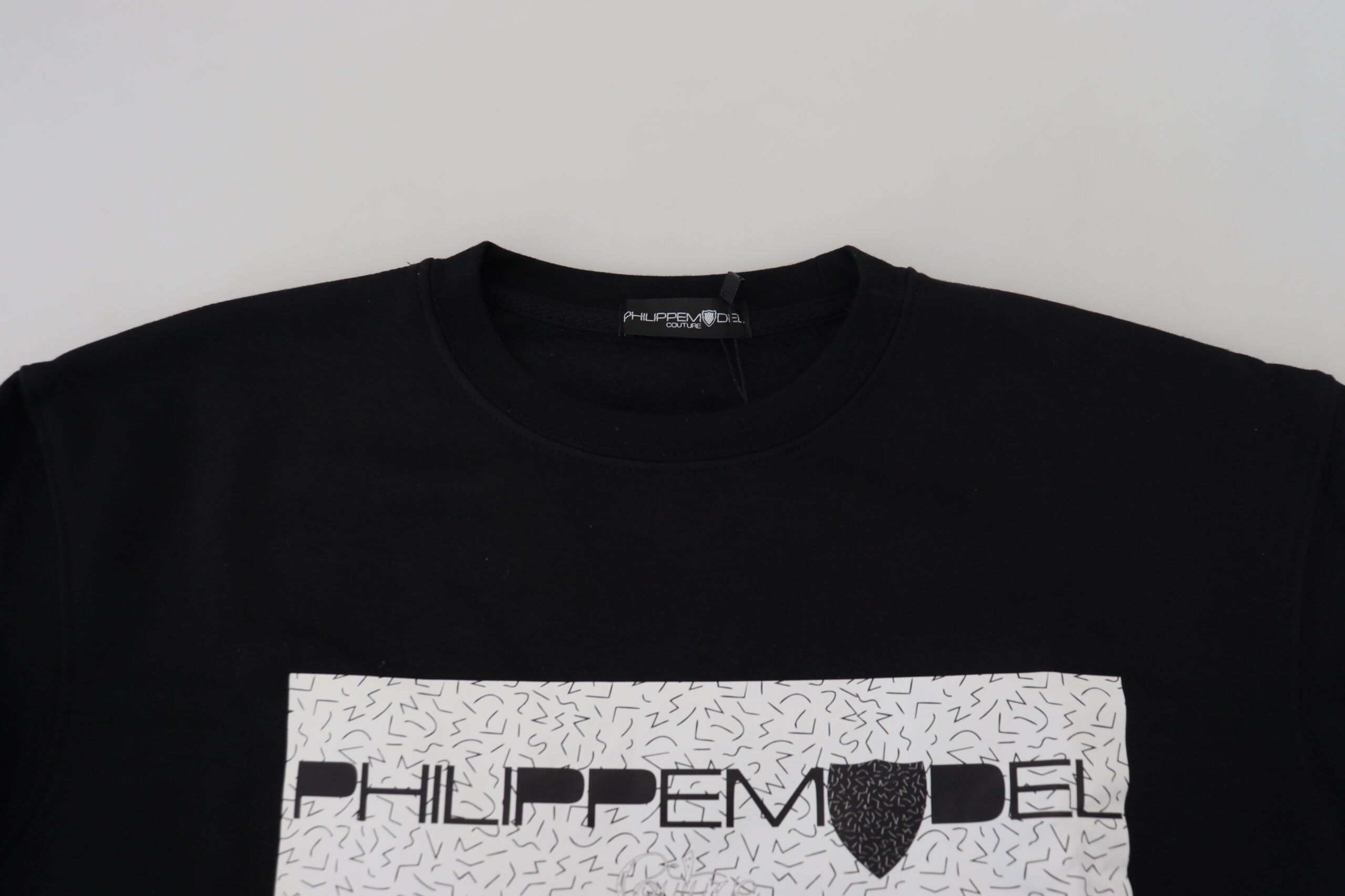 Philippe Model Black Printed Long Sleeves Pullover Women's Sweater
