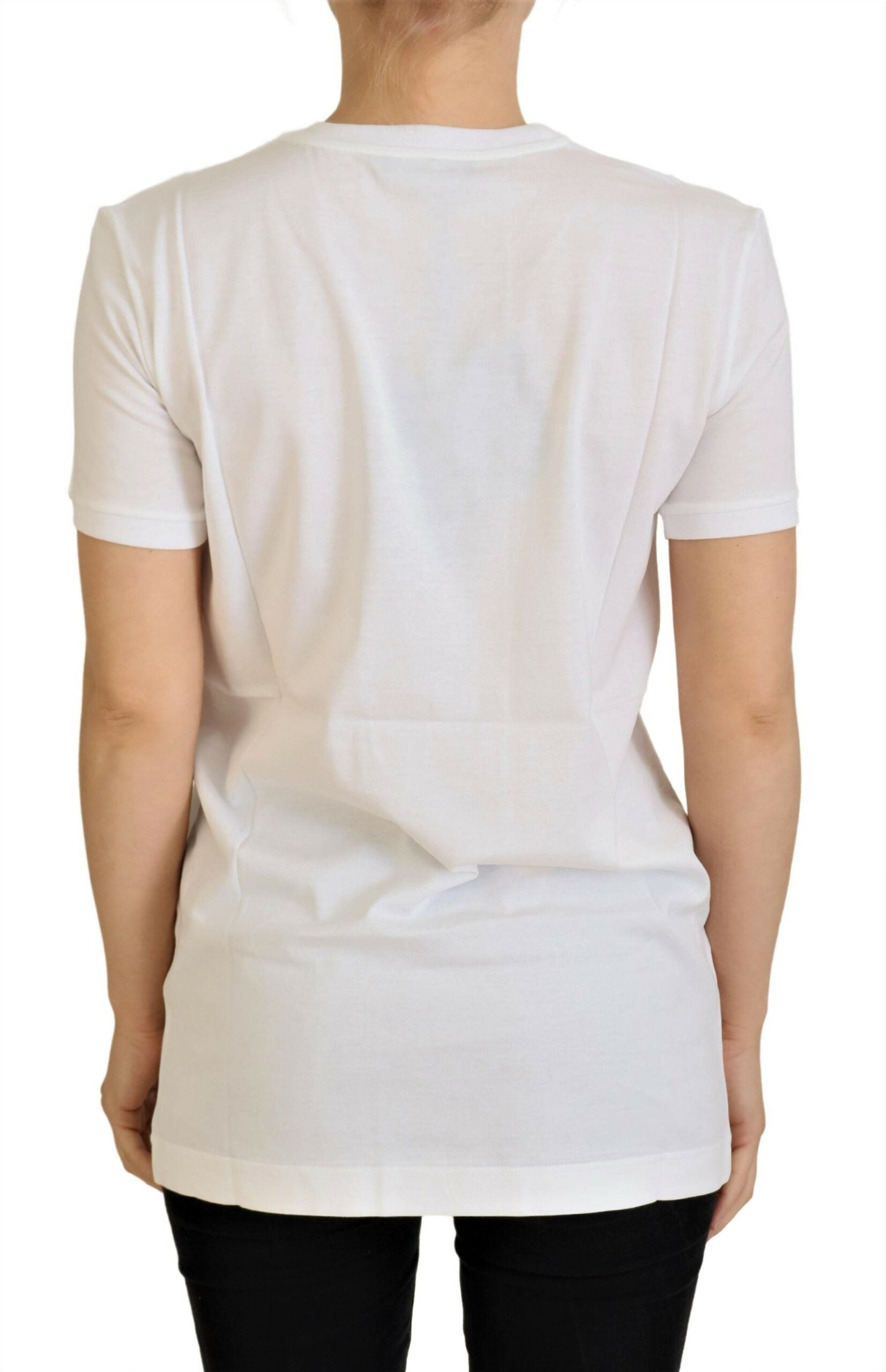 Dolce & Gabbana White Cotton DG Loves SUD Women's T-shirt