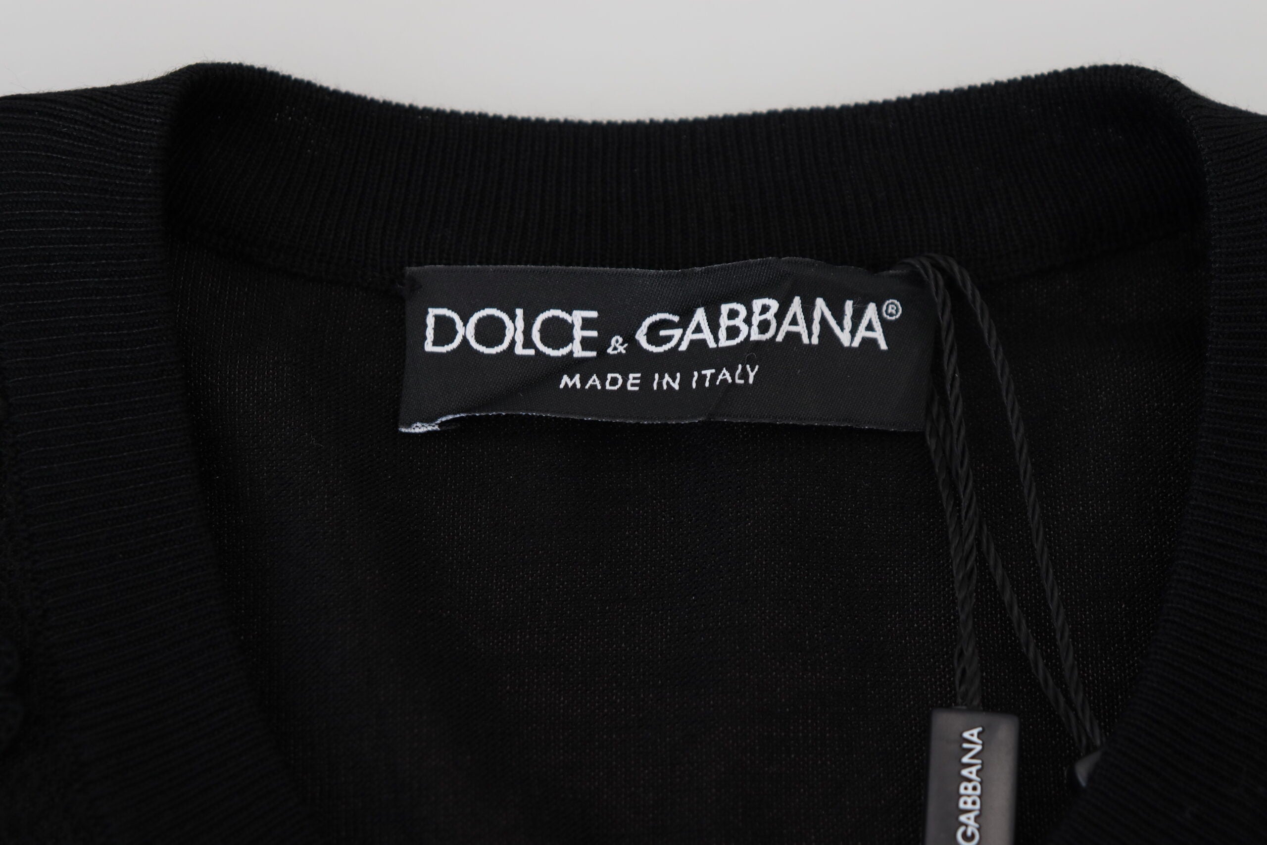 Dolce & Gabbana Black Floral Lace Button Cardigan Women's Sweater
