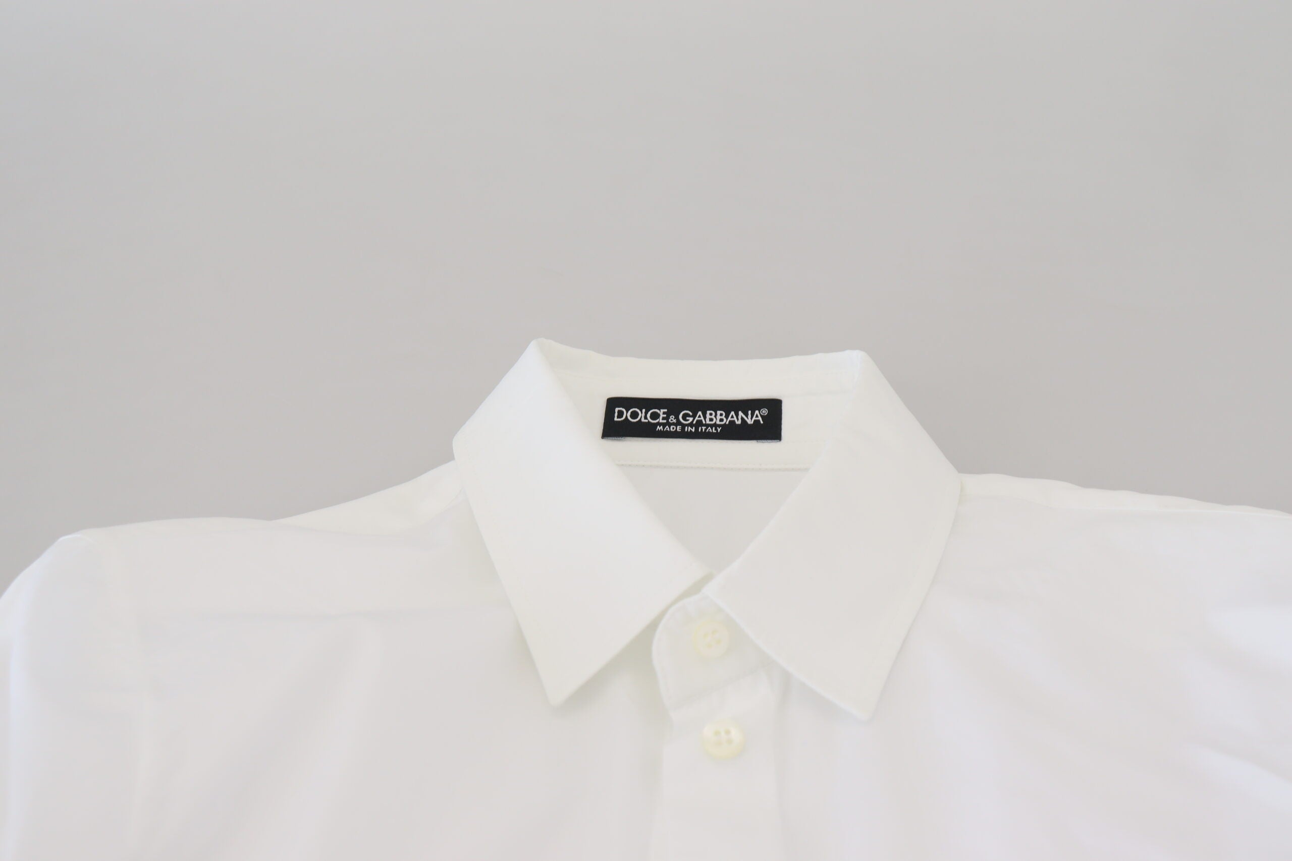Dolce & Gabbana Elegant White Cotton Button-Up Women's Top