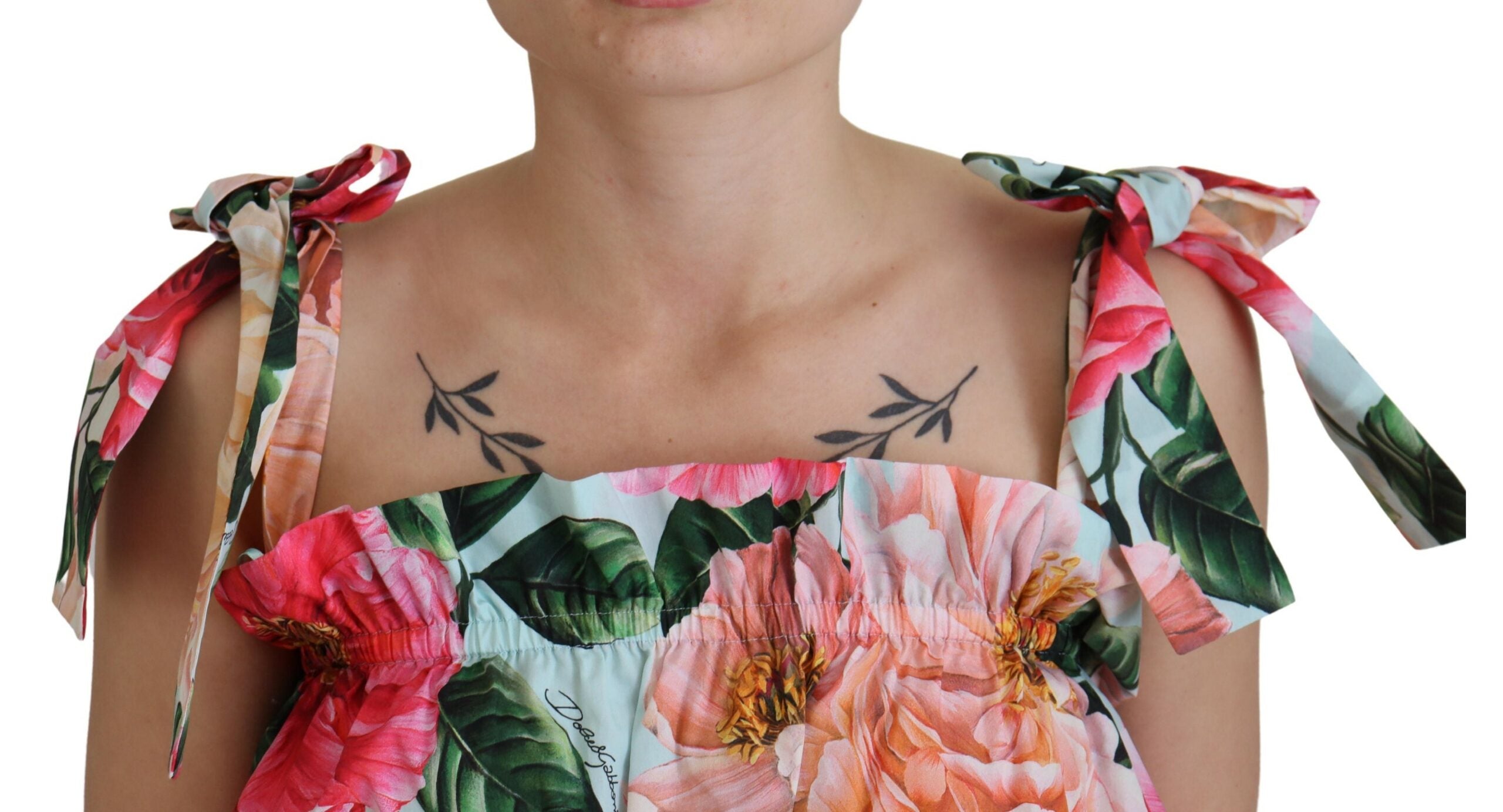 Dolce & Gabbana Elegant Floral Print Sleeveless Tank Women's Top