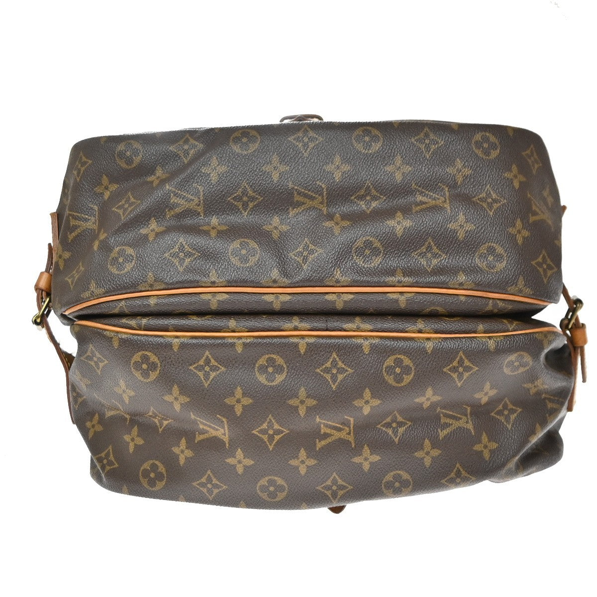 Louis Vuitton Saumur Monogram Brown Canvas Shoulder Bag Bag (Pre-Owned)