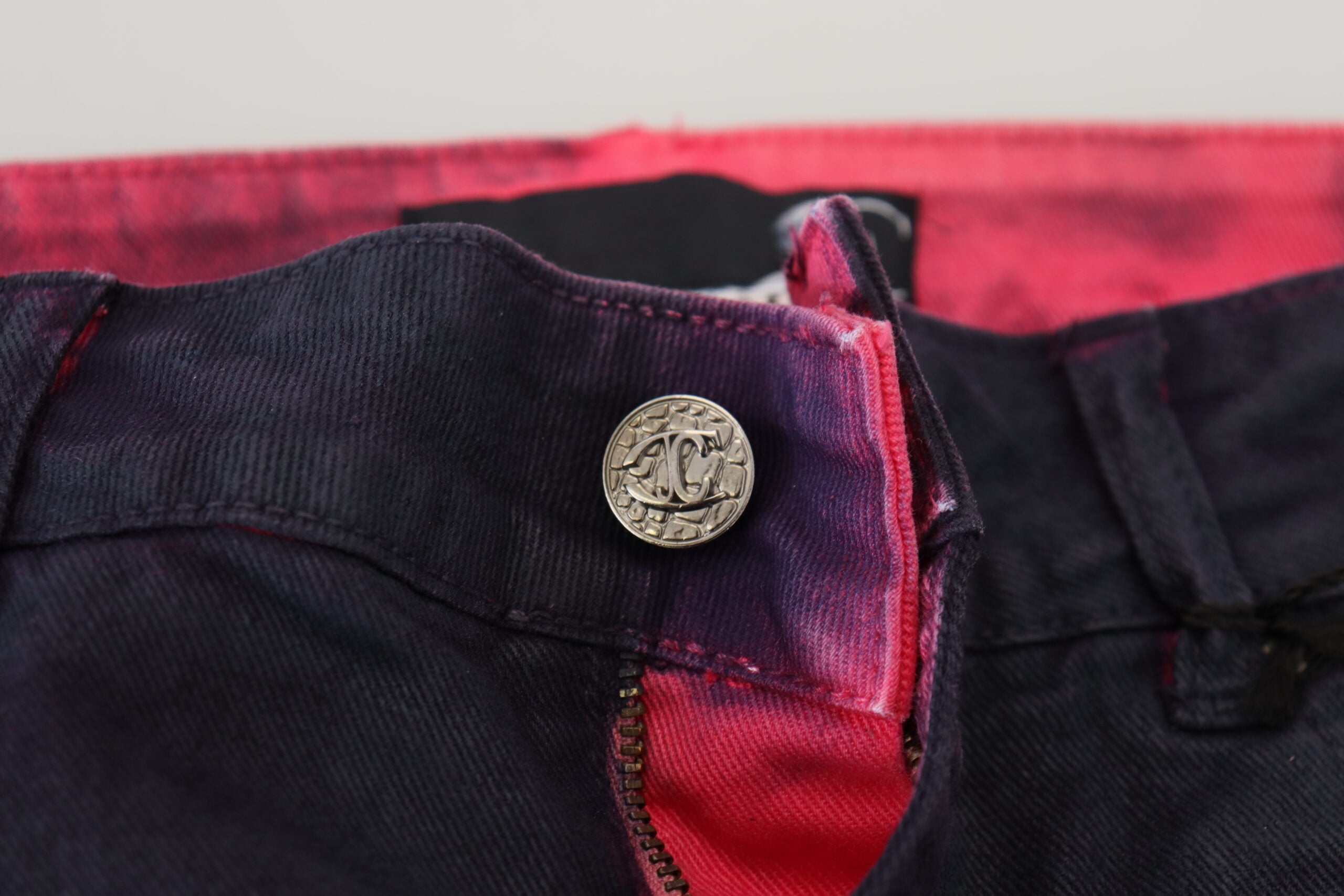 Just Cavalli Black Low Waist Slim Fit Women Casual Denim Women's Jeans