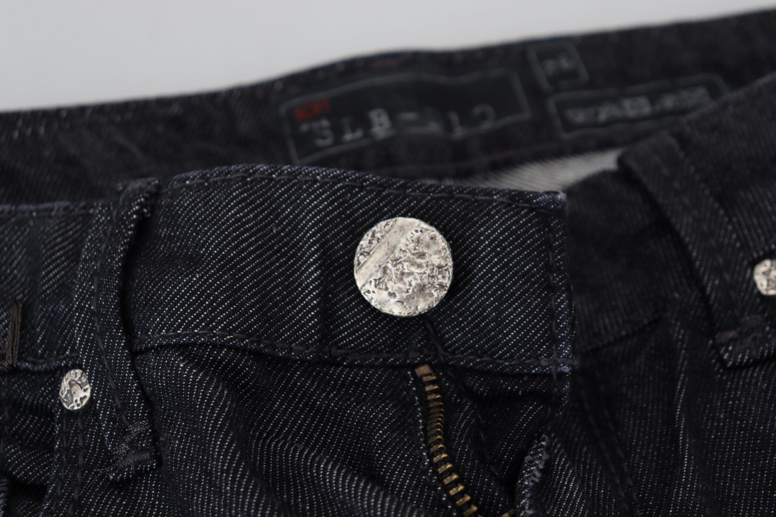 Acht Black Cotton Low Waist Slim Fit Women Casual Denim Women's Jeans