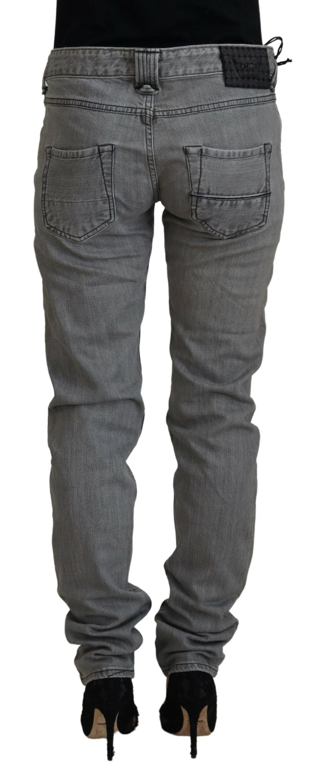 Care Label Chic Low Waist Skinny Gray Women's Jeans