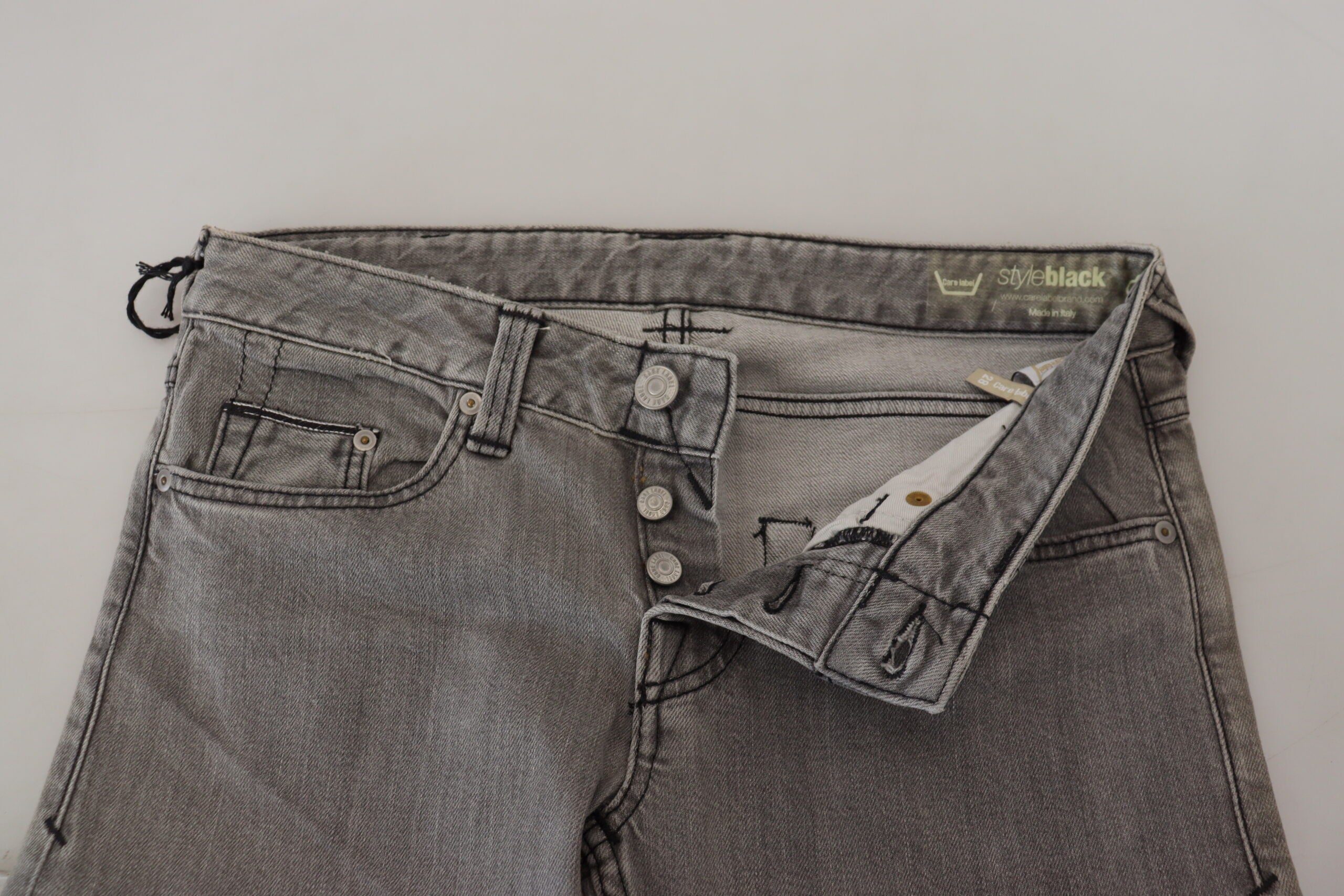 Care Label Chic Low Waist Skinny Gray Women's Jeans