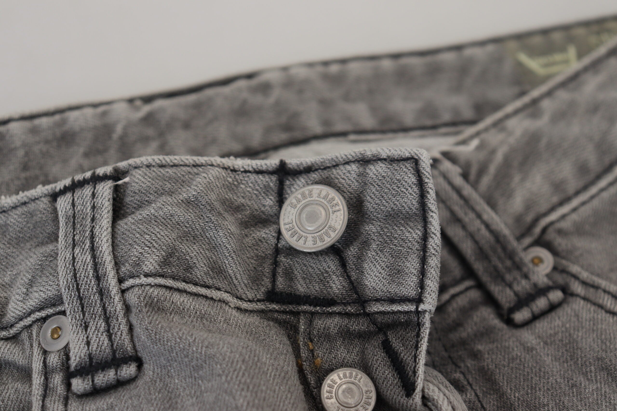 Care Label Chic Low Waist Skinny Gray Women's Jeans