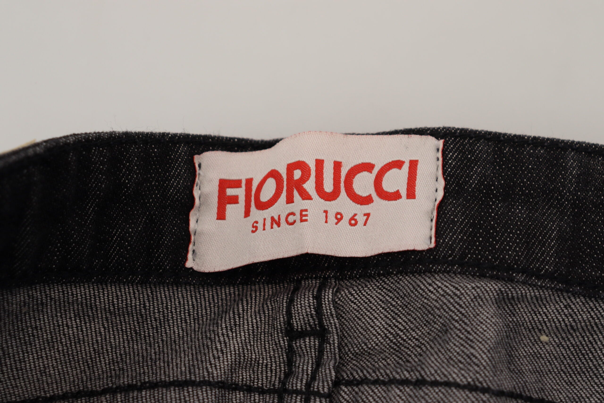 Fiorucci Black Cotton Low Waist Skinny Women Casual Women's Jeans