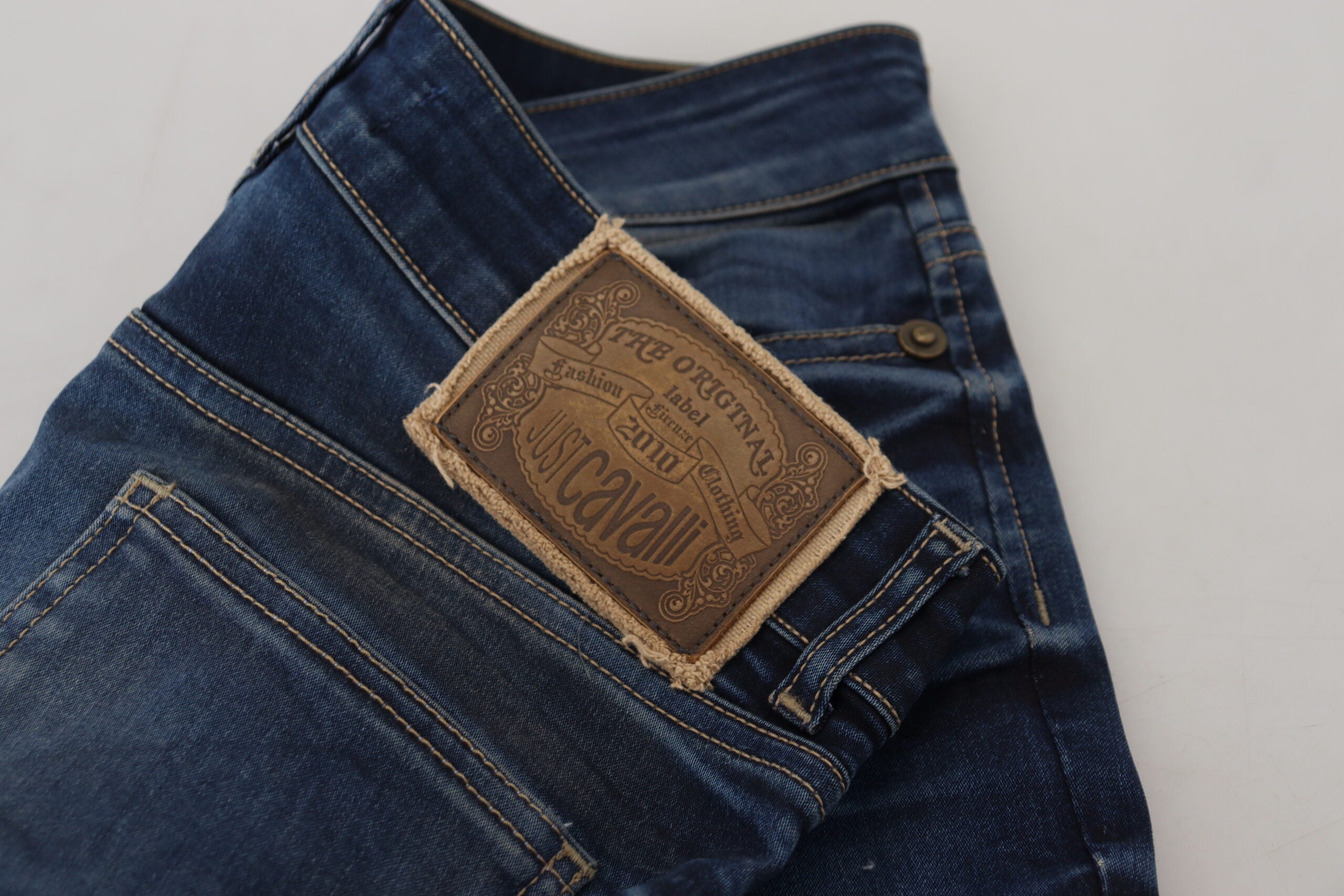Just Cavalli Blue Cotton Women Casual Denim Women's Jeans
