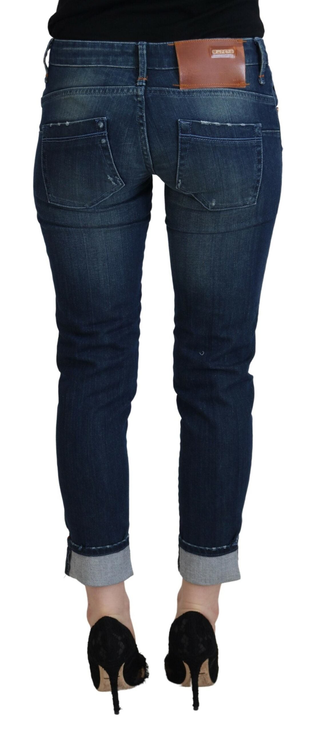 Acht Blue Cotton Slim Fit Women Casual Denim Women's Jeans