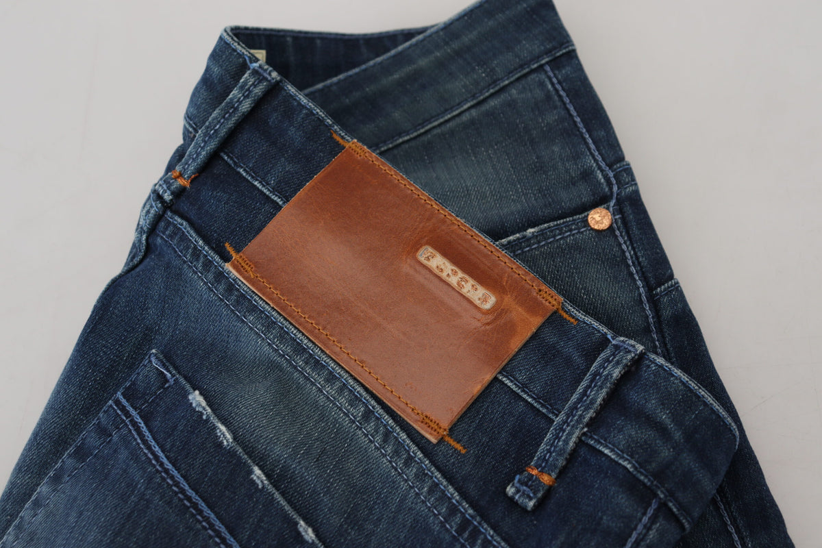 Acht Blue Cotton Slim Fit Women Casual Denim Women's Jeans