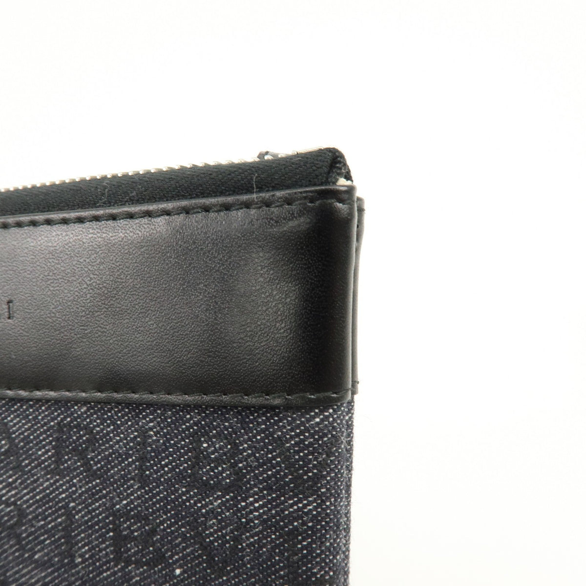 Bvlgari Logomania Canvas With Leather Black Denim_Jeans Shoulder Bag Bag (Pre-Owned)