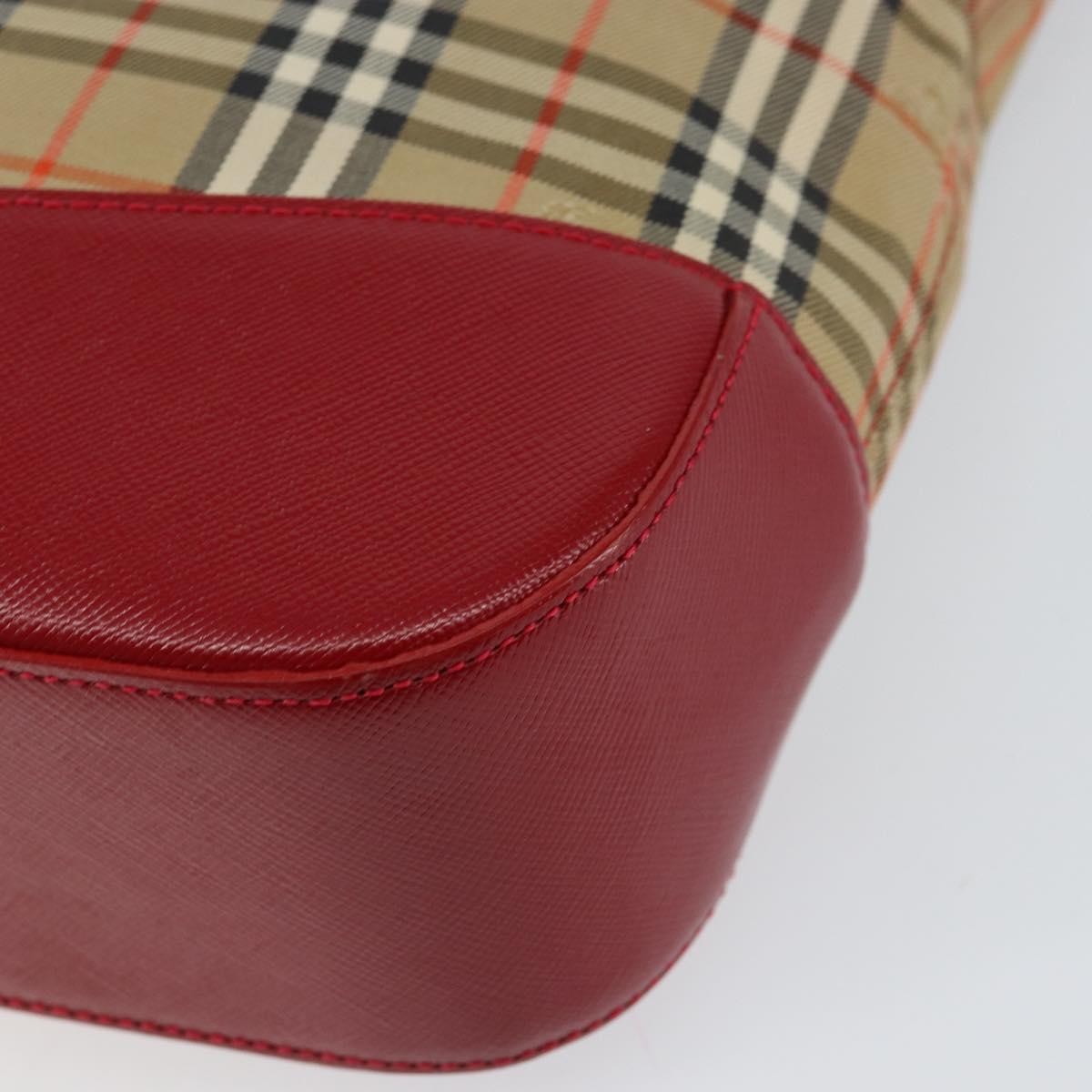 Burberry Nova Check Nova Check Canvas Beige Canvas Handbag (Pre-Owned)