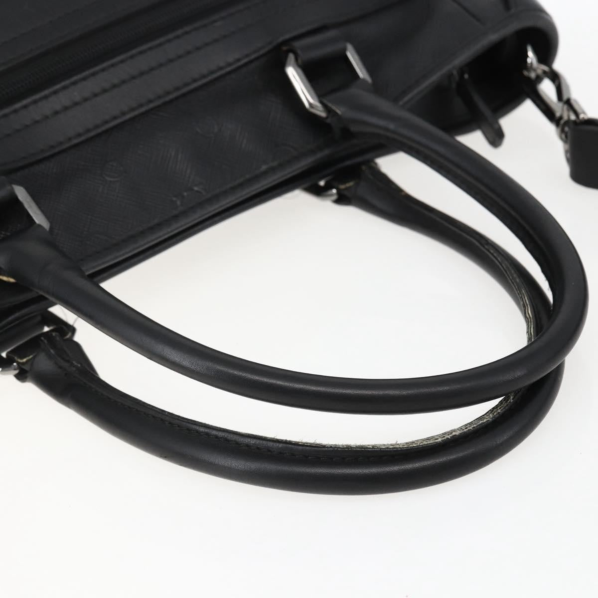 Salvatore Ferragamo Vintage Leather Black Leather Tote Bag Bag (Pre-Owned)