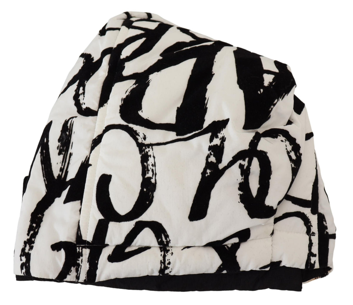 Dolce & Gabbana White Printed Nylon Women Winter Beanie Cap Women's Hat