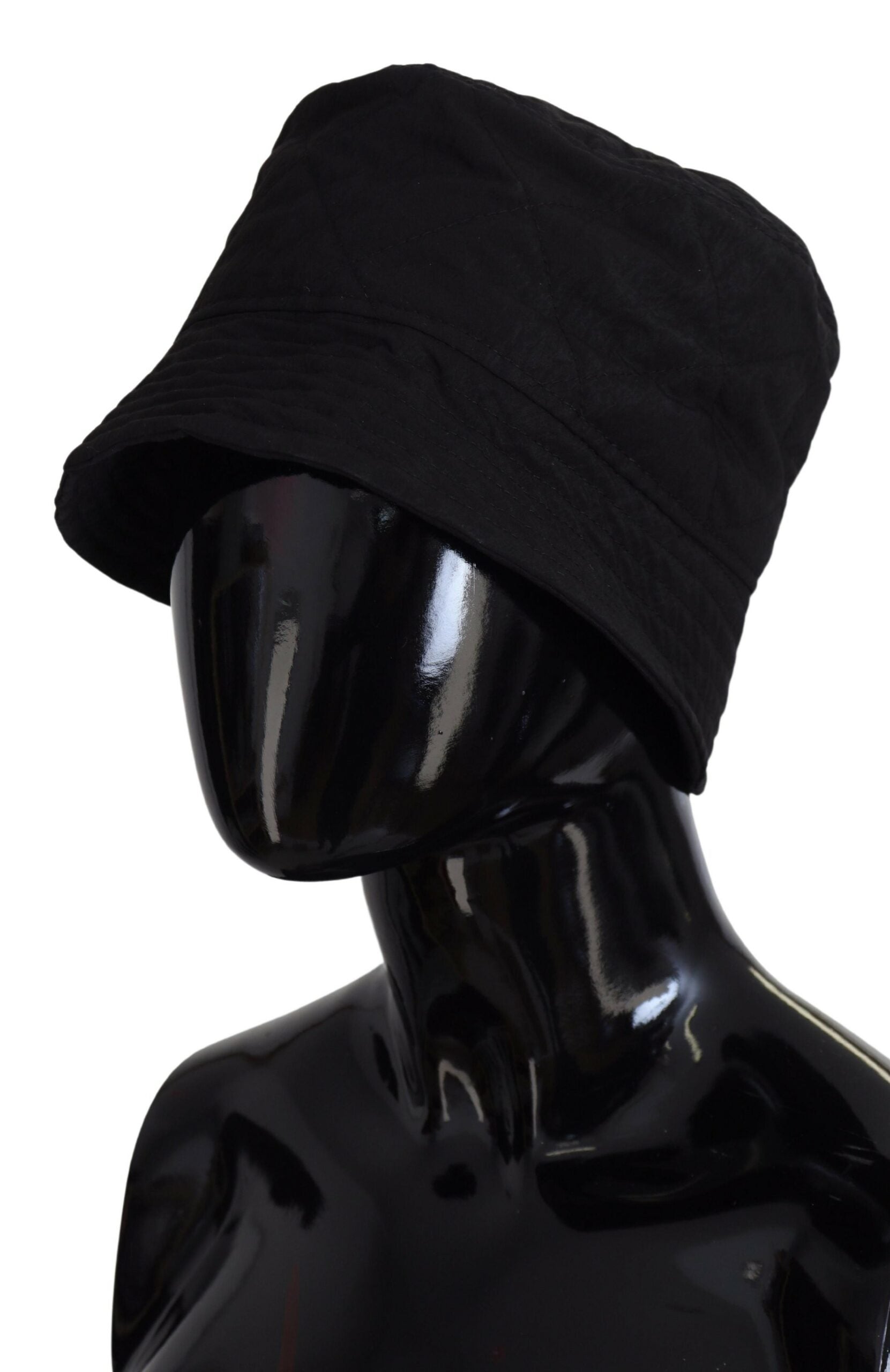 Dolce & Gabbana Black Nylon Women Bucket Cap Women's Hat