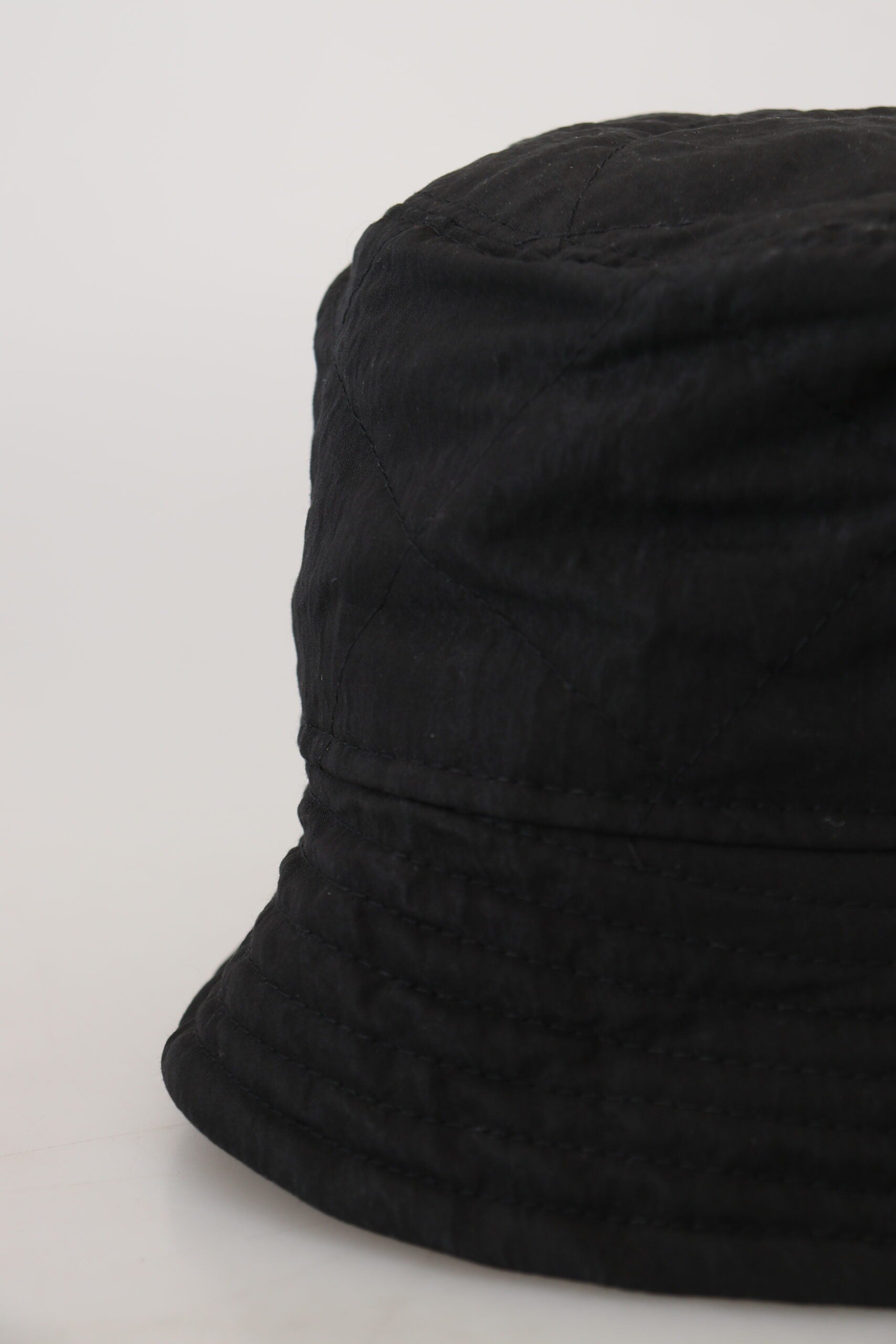 Dolce & Gabbana Black Nylon Women Bucket Cap Women's Hat