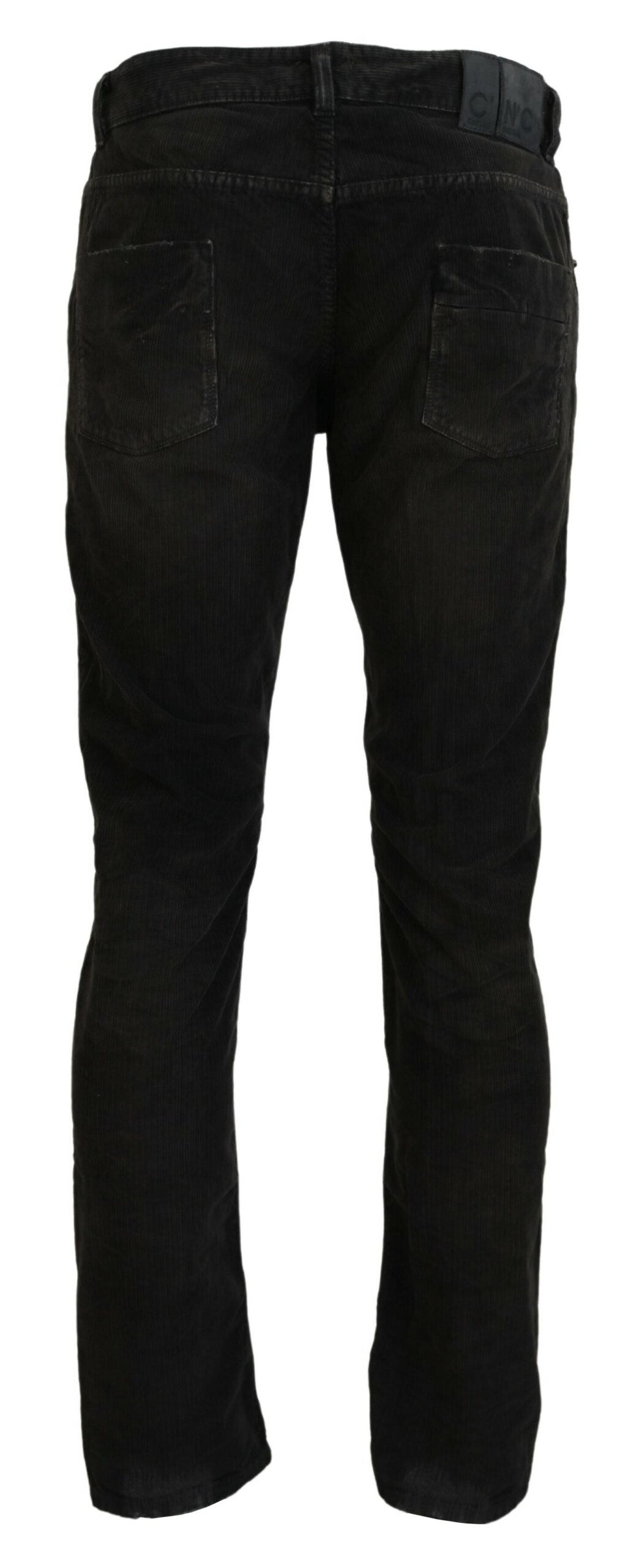 Costume National Gray Cotton Corduroy Men Casual Men's Jeans