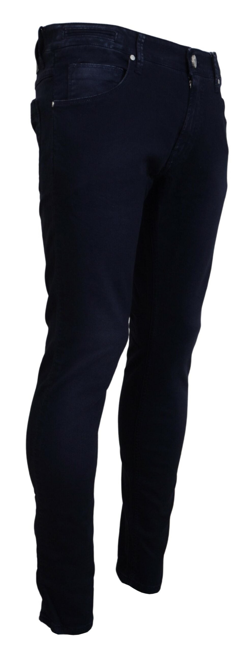 Acht Blue Cotton Tapered Slim Fit Men Casual Denim Men's Jeans