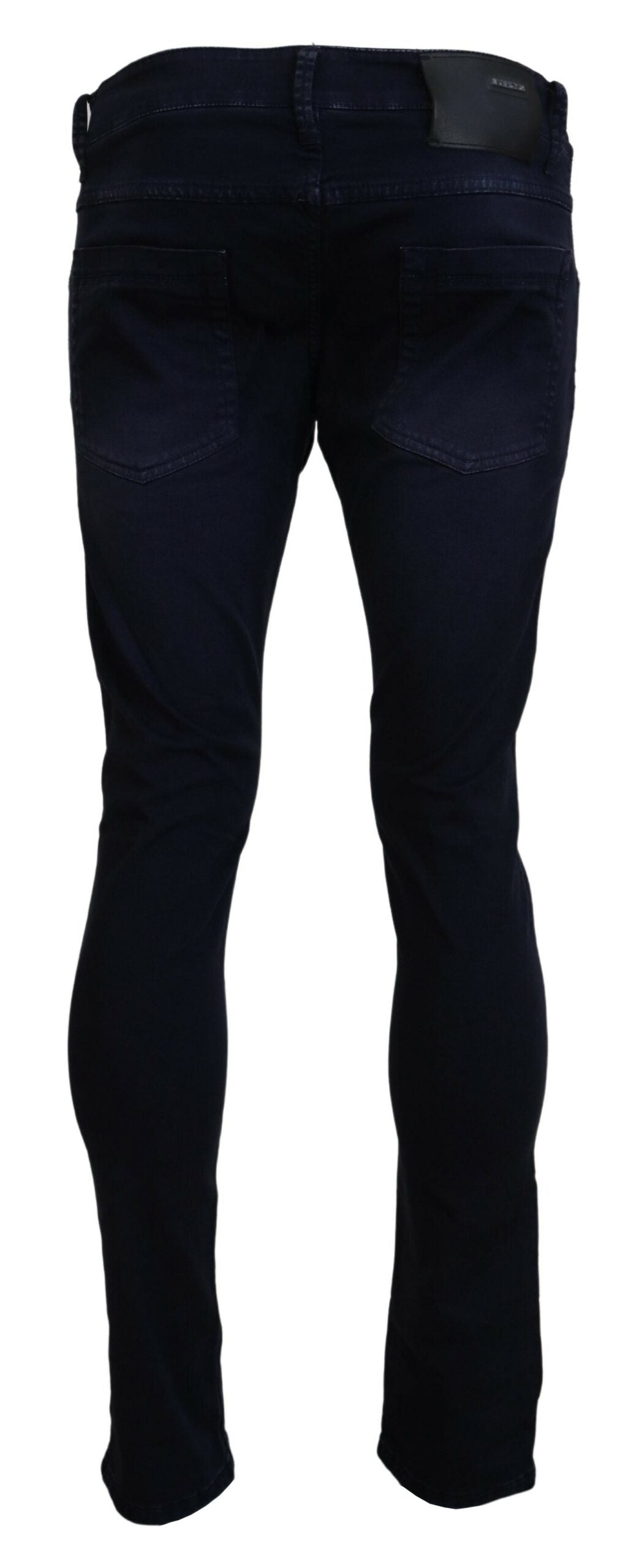 Acht Blue Cotton Tapered Slim Fit Men Casual Denim Men's Jeans