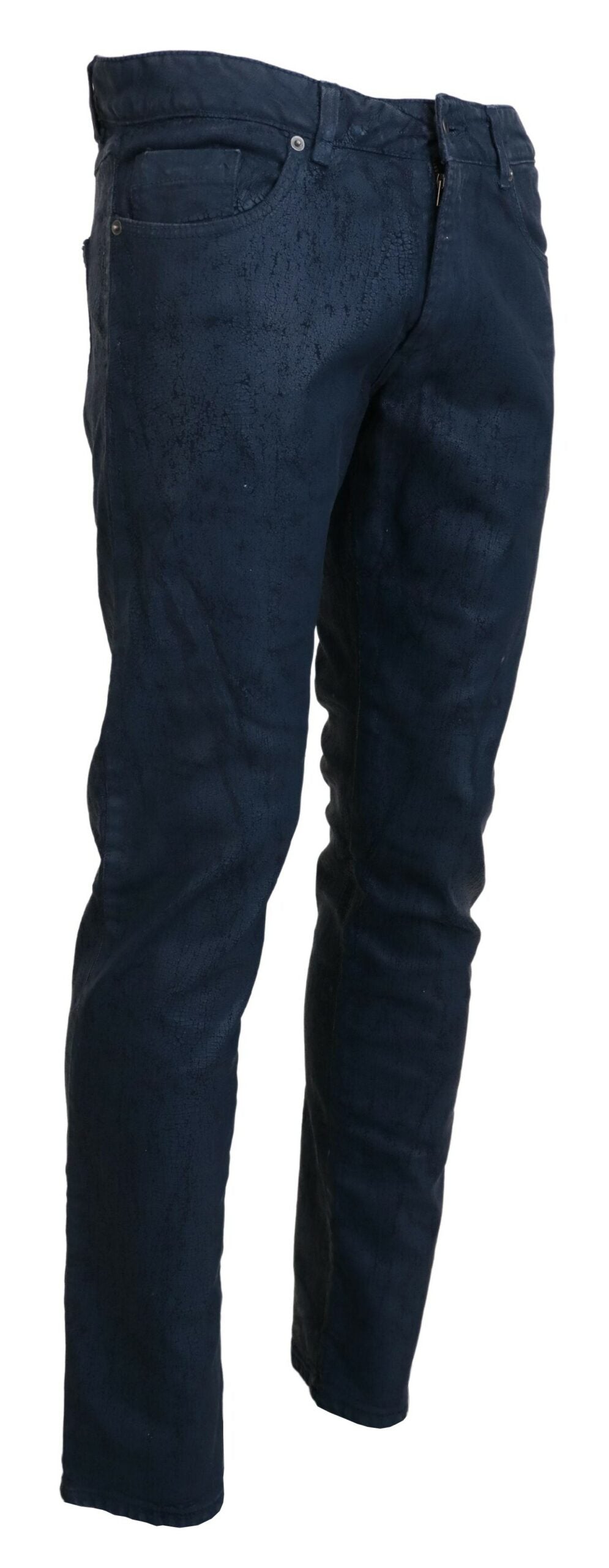 Exte Chic Tapered Blue Denim Men's Jeans