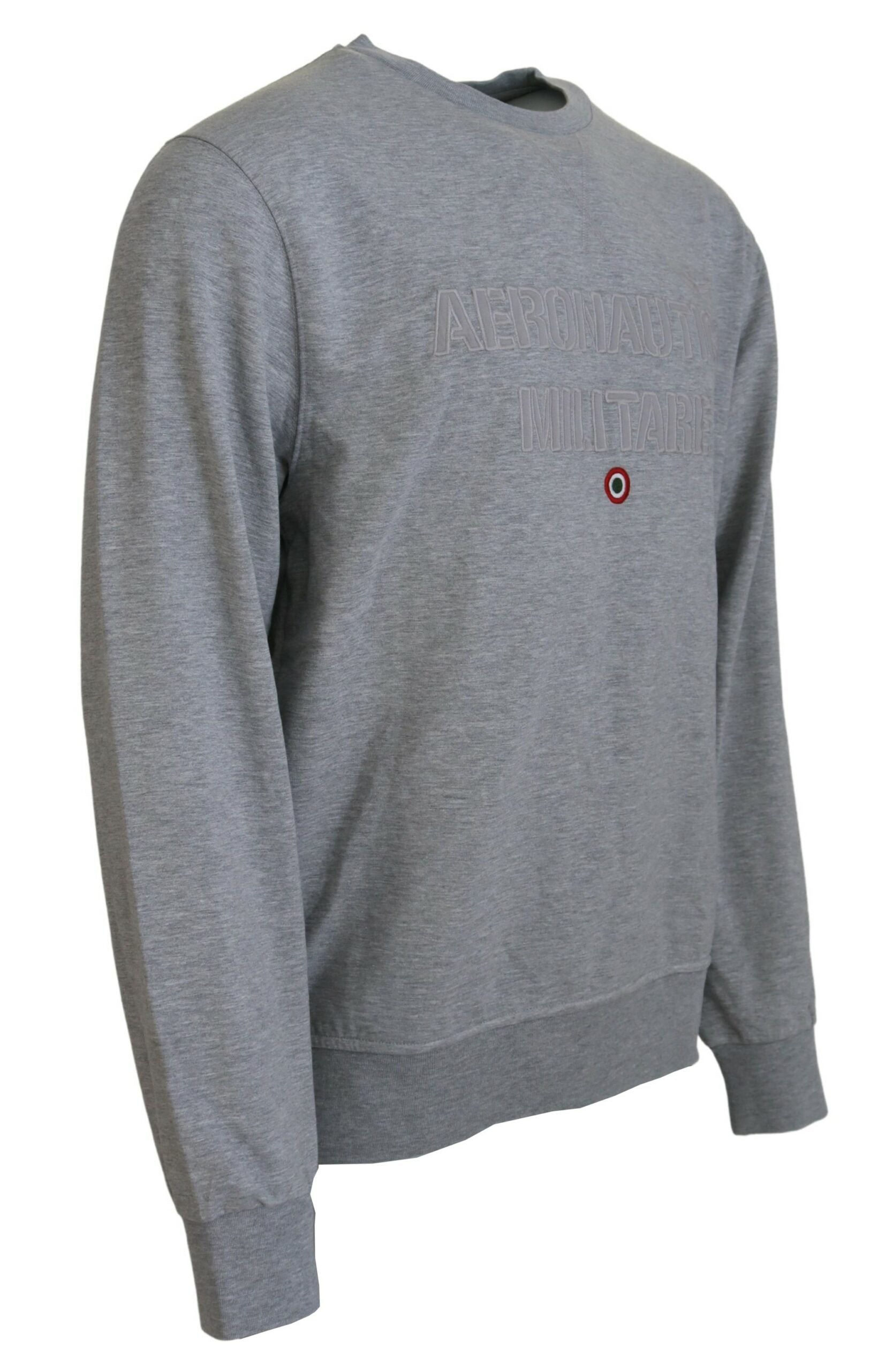 Aeronautica Militare Gray Men Pullover Sweatshirt Men's Sweater