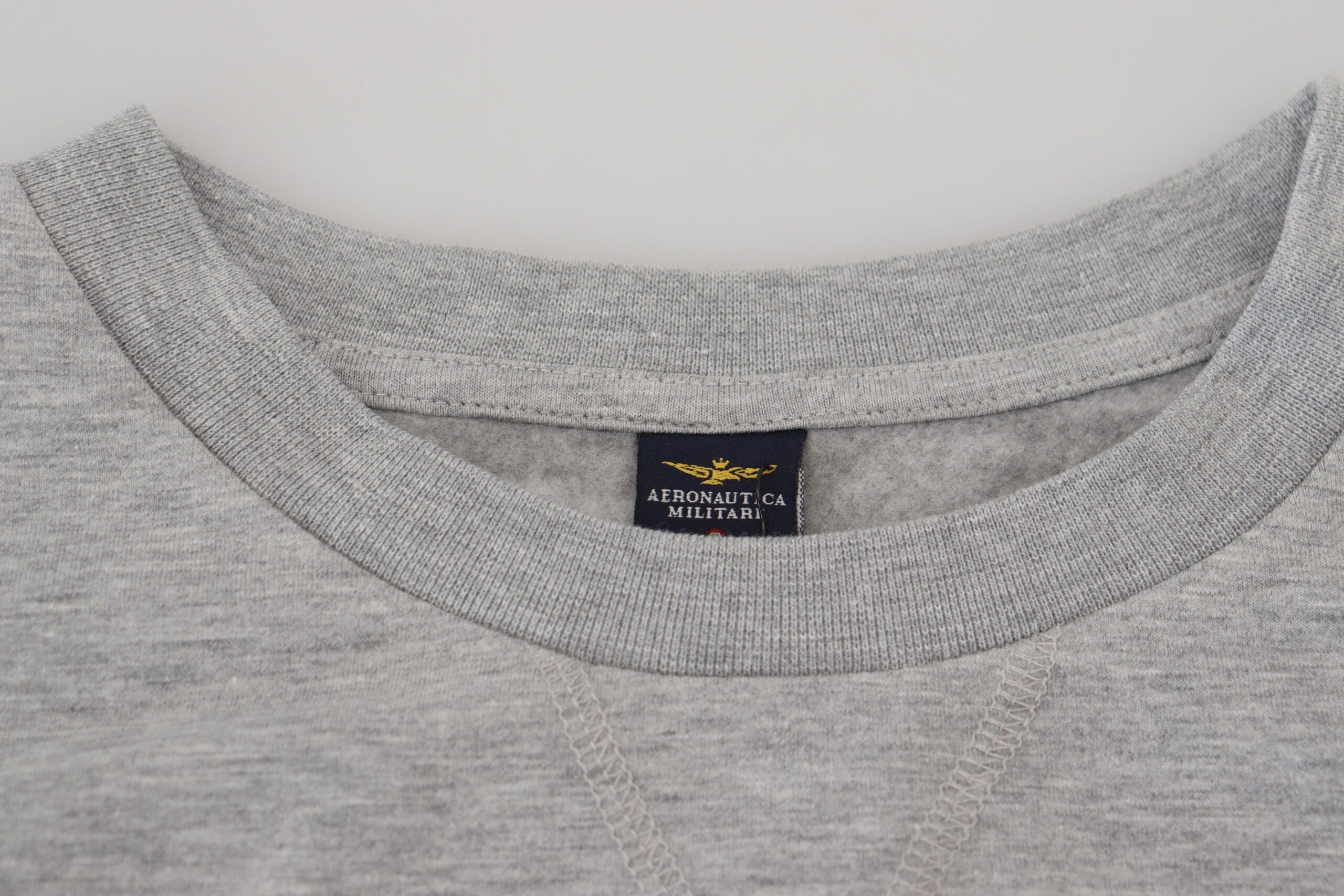 Aeronautica Militare Gray Men Pullover Sweatshirt Men's Sweater